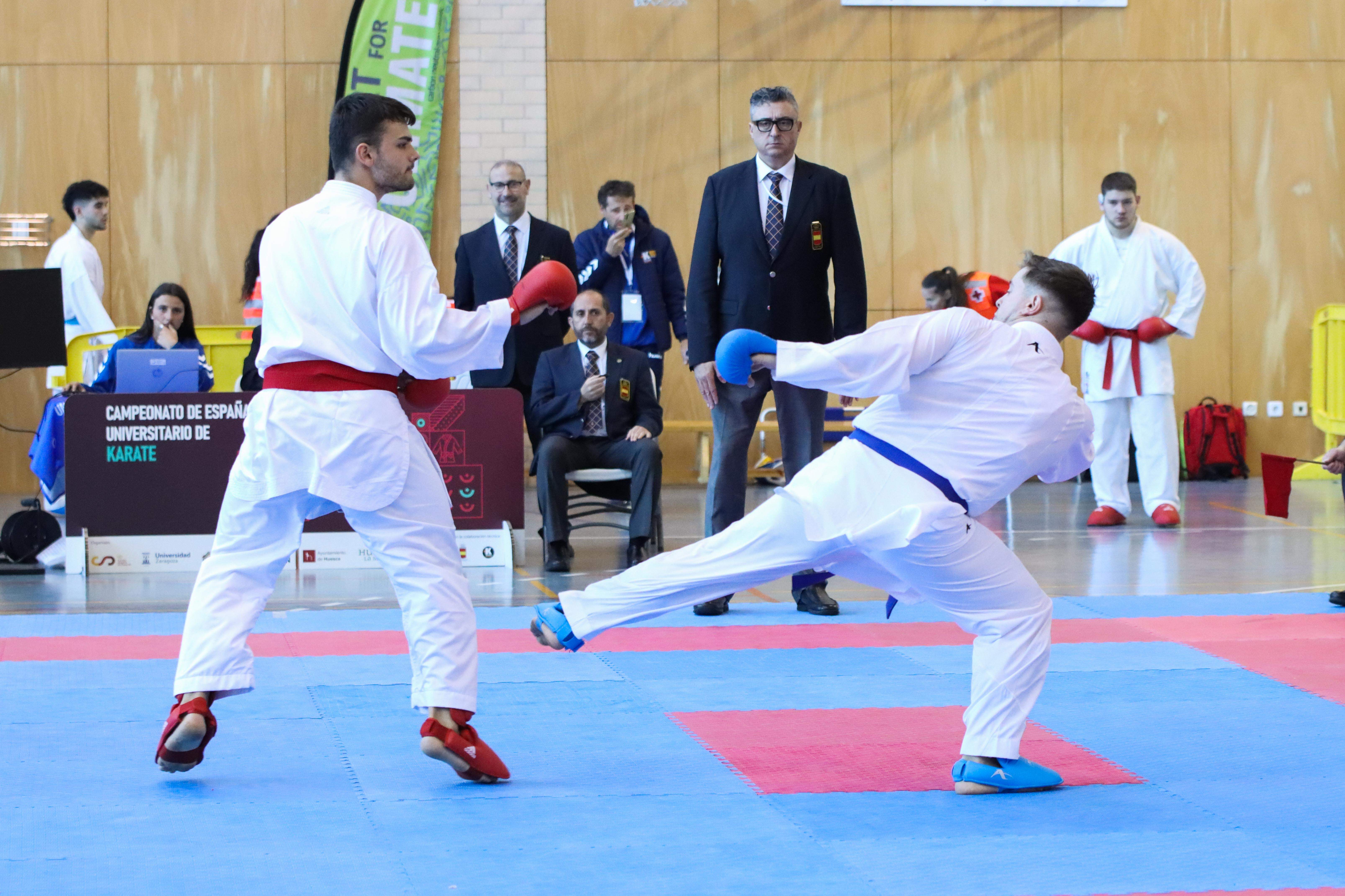 Campeonato de España Universitario de karate en Huesca. Foto: David Martínez