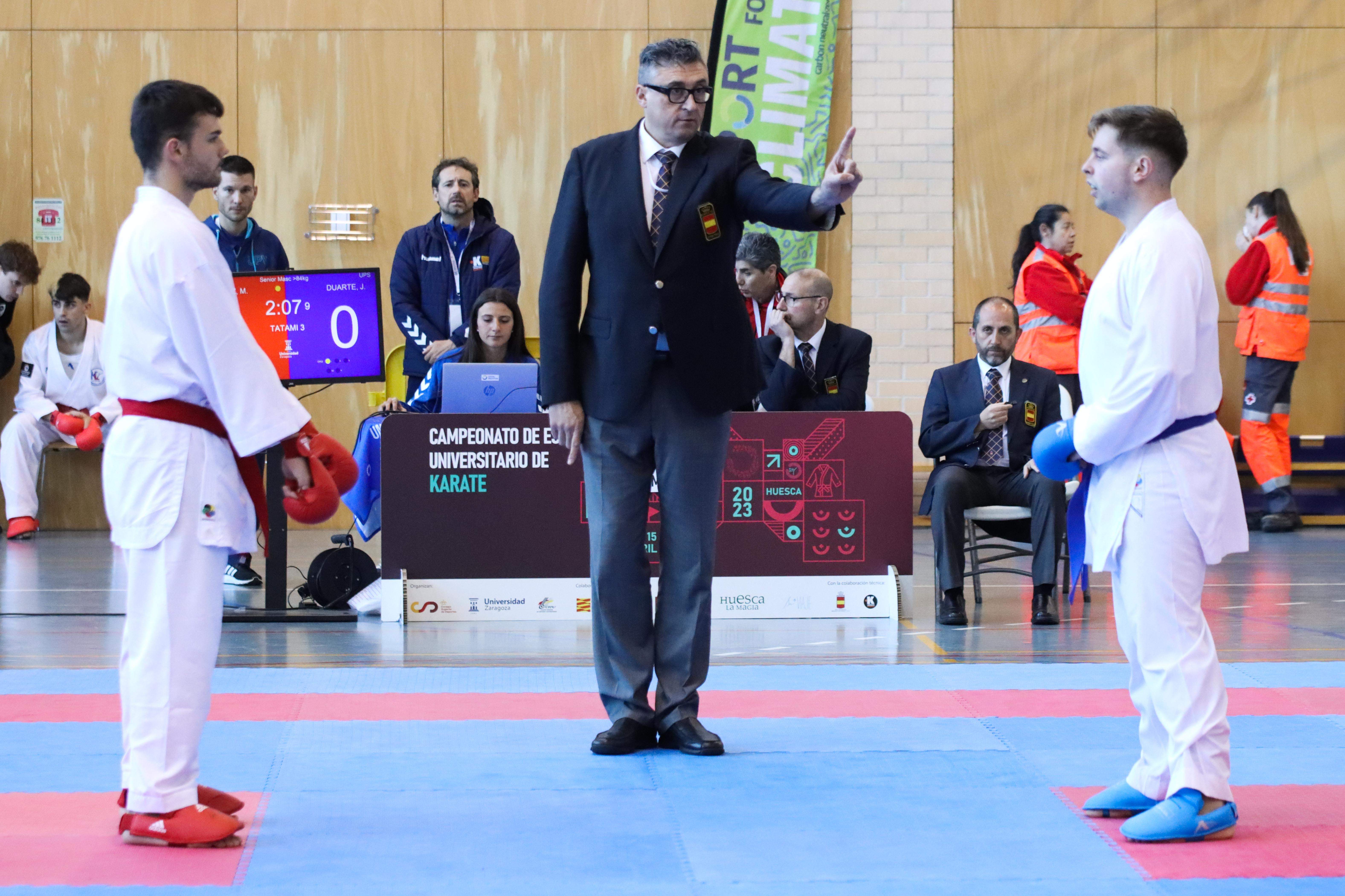 Campeonato de España Universitario de karate en Huesca. Foto: David Martínez