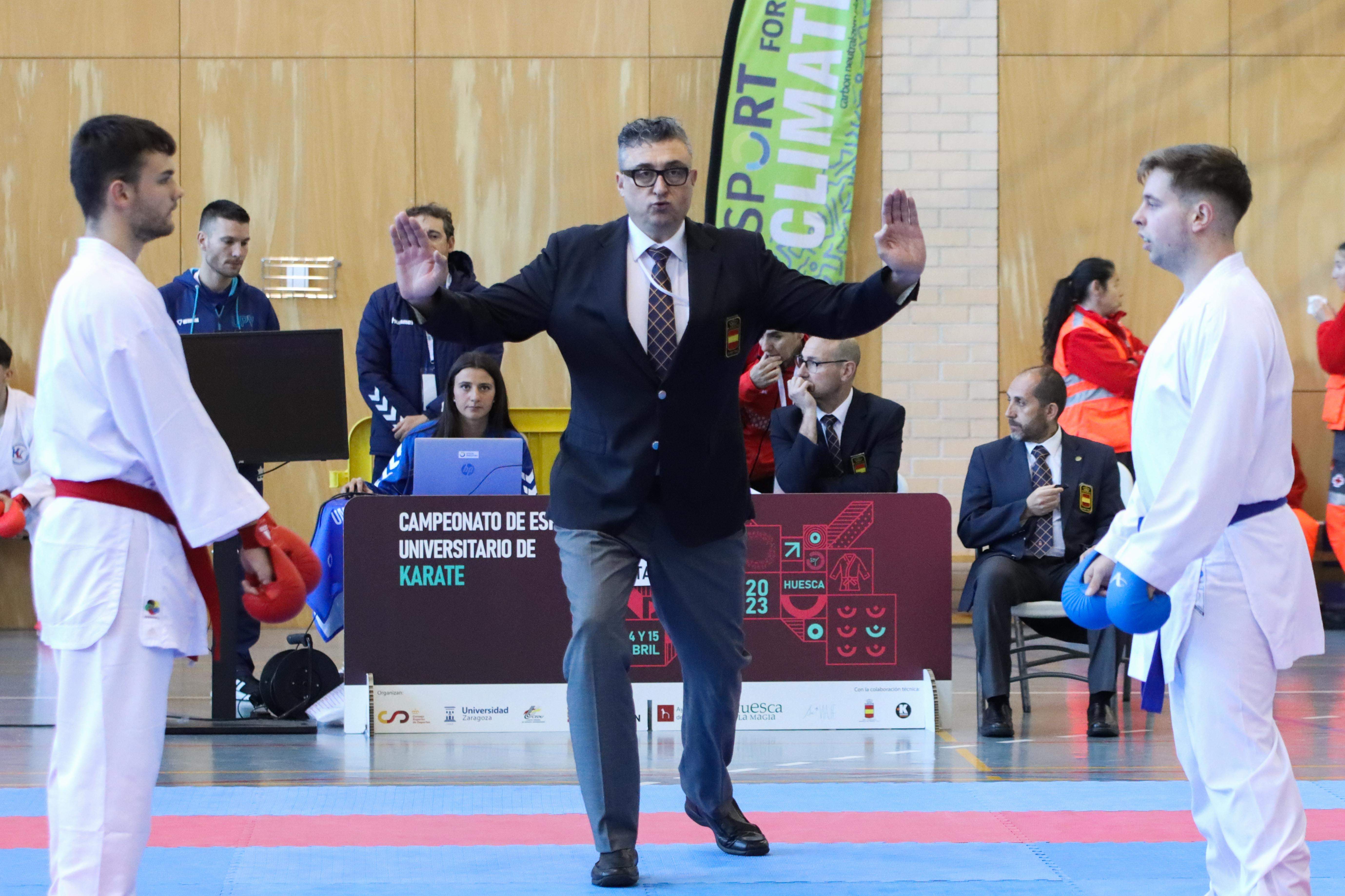 Campeonato de España Universitario de karate en Huesca. Foto: David Martínez