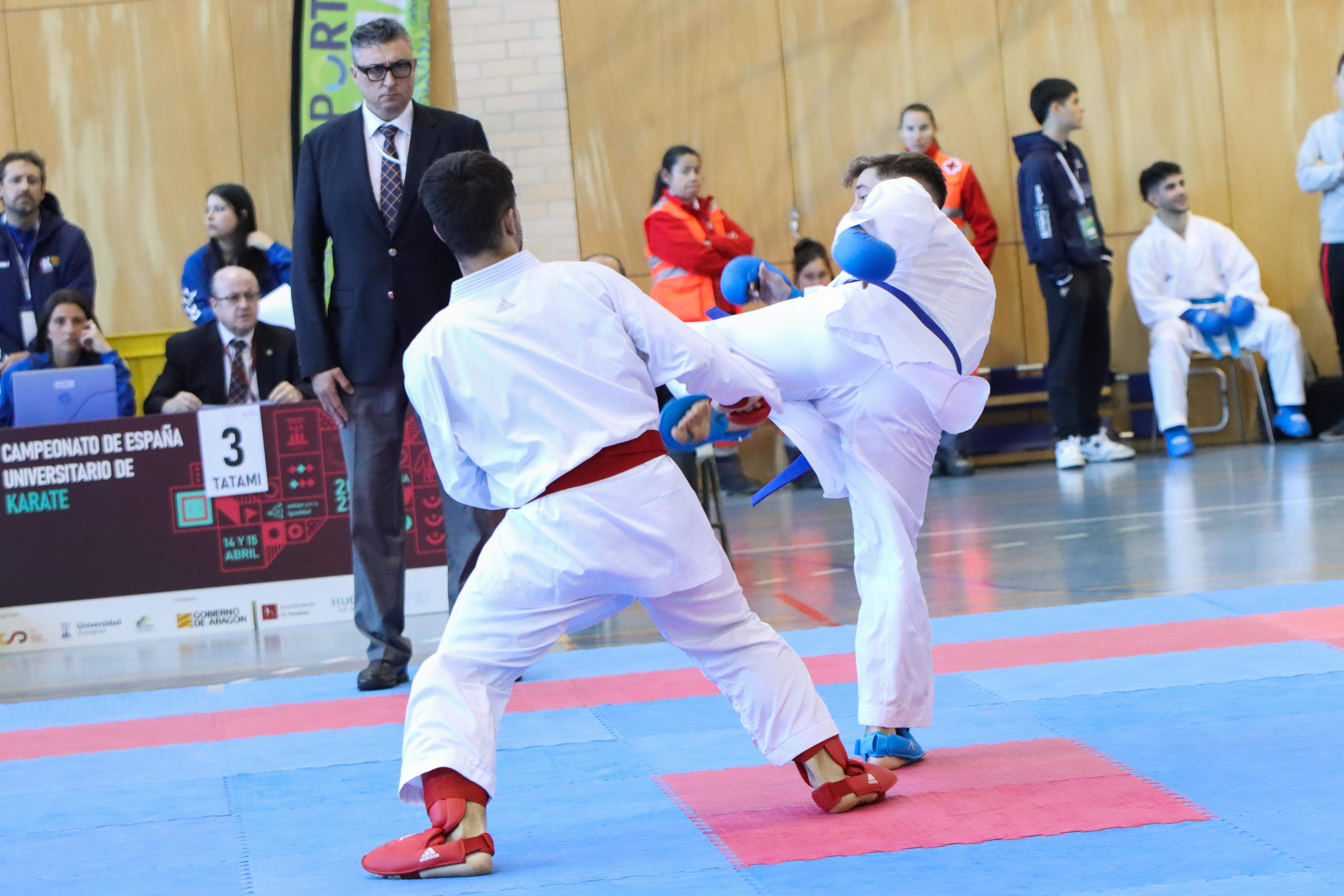 Campeonato de España Universitario de karate en Huesca. Foto: David Martínez