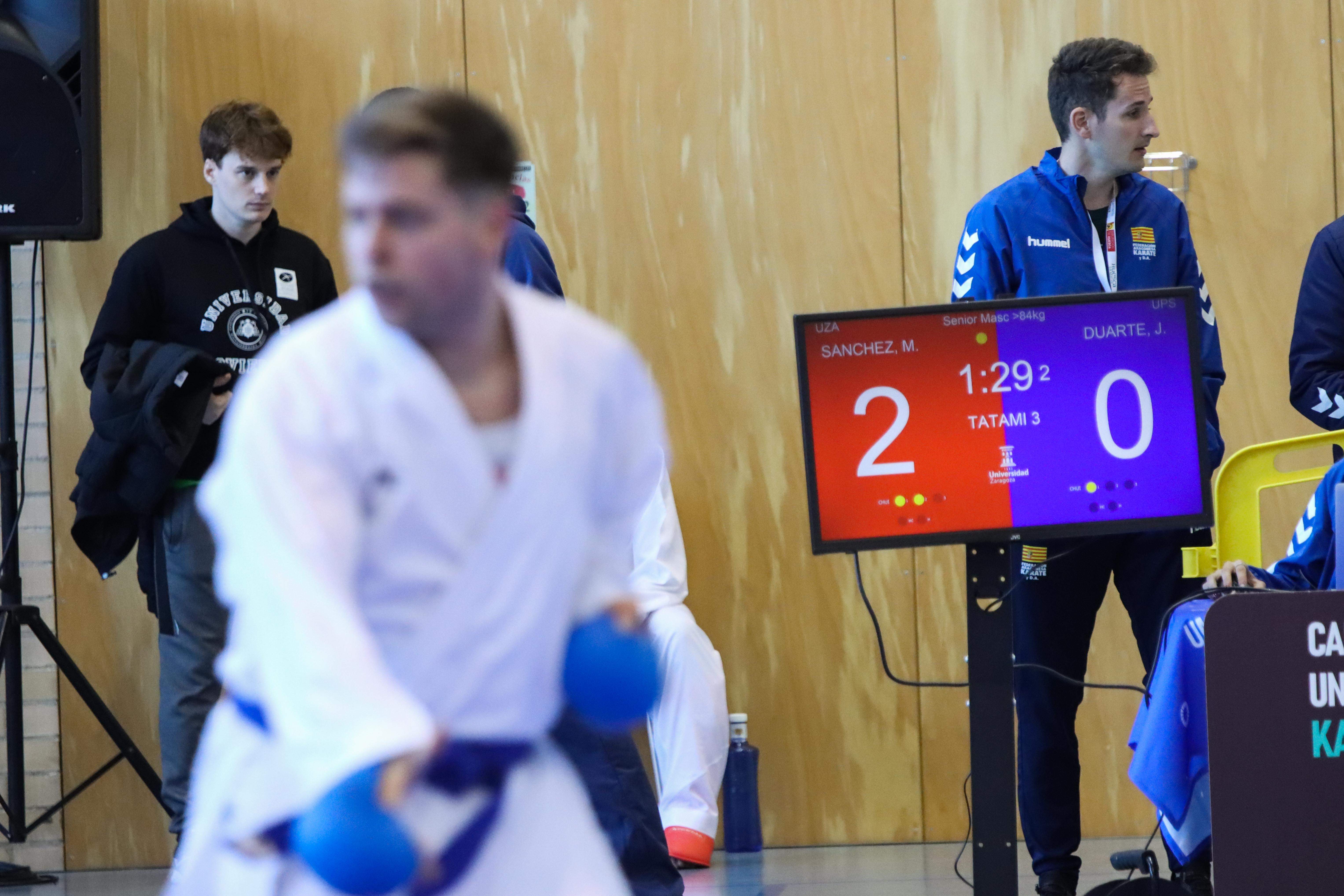 Campeonato de España Universitario de karate en Huesca. Foto: David Martínez