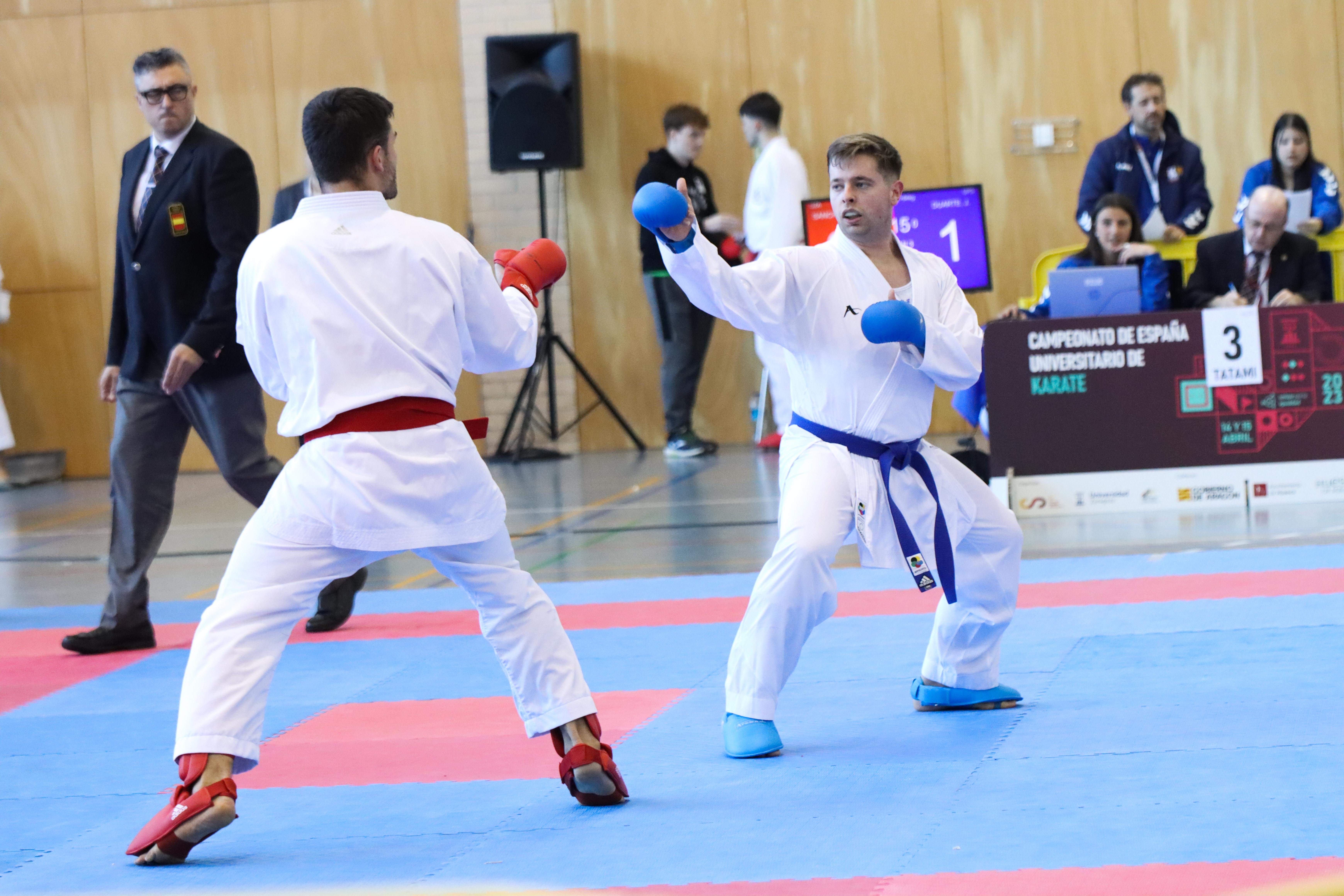 Campeonato de España Universitario de karate en Huesca. Foto: David Martínez
