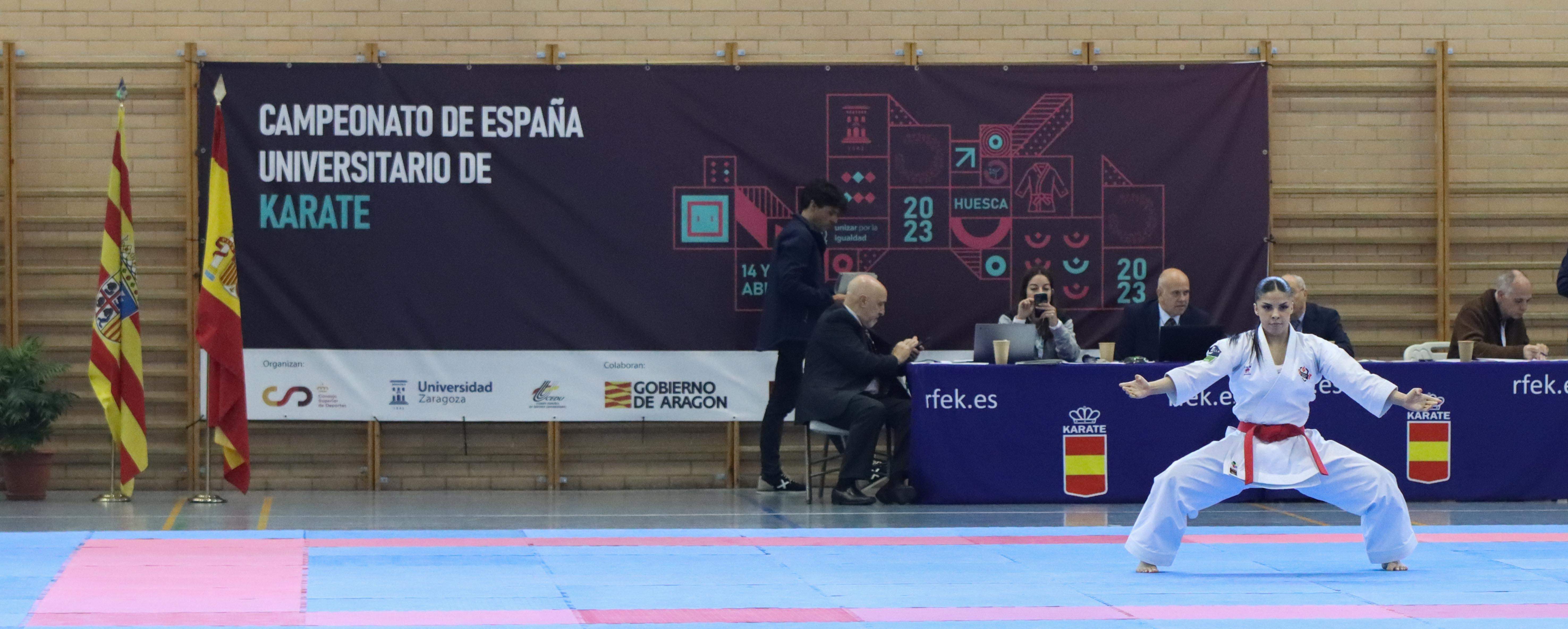 Campeonato de España Universitario de karate en Huesca. Foto: David Martínez