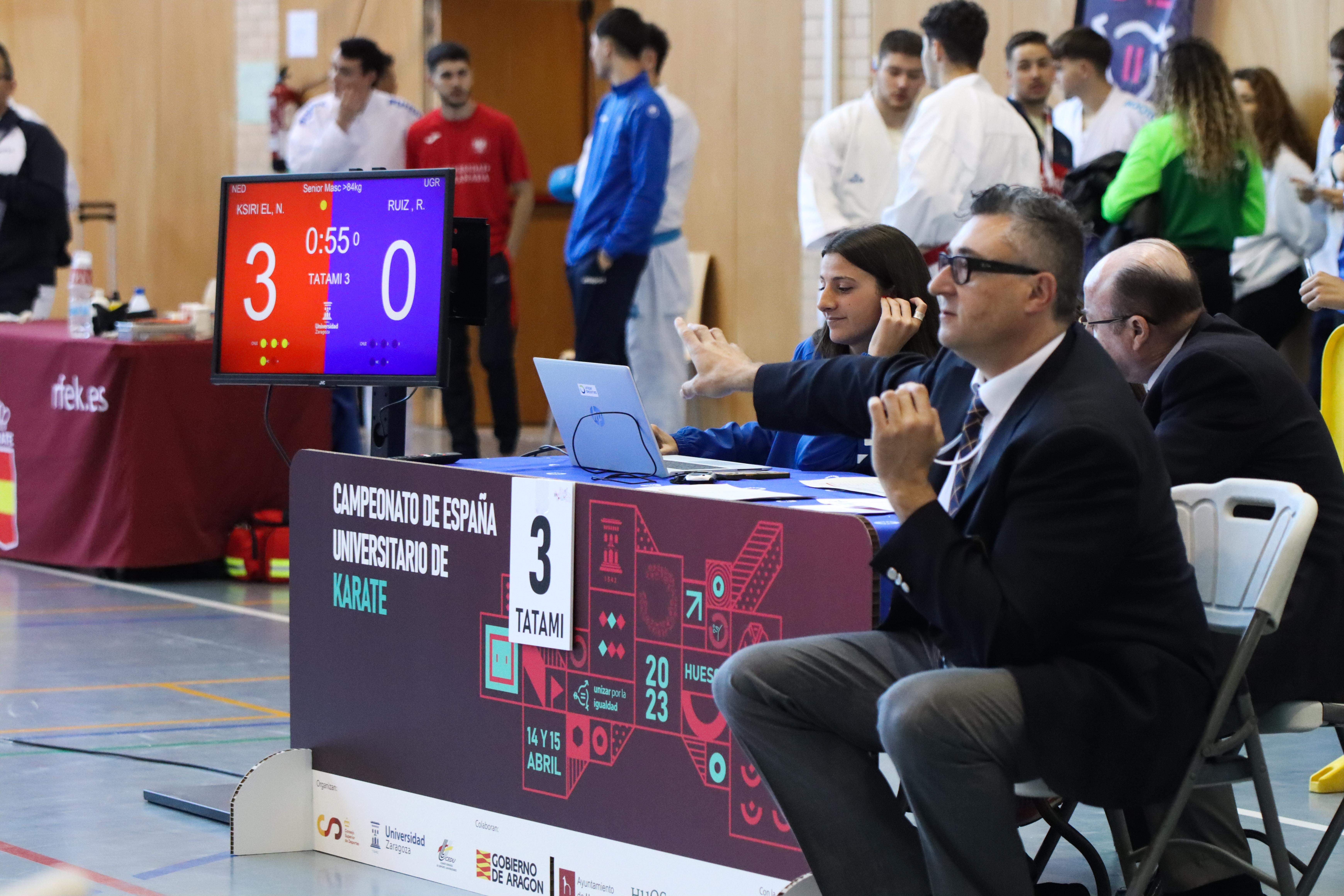 Campeonato de España Universitario de karate en Huesca. Foto: David Martínez