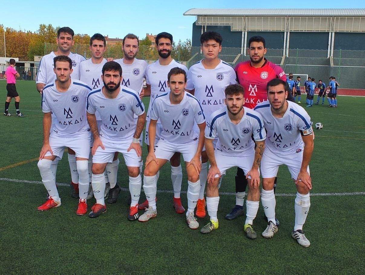 Once del Ciudad de Huesca en un partido de la pasada temporada.