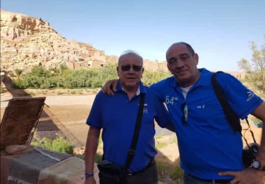 Adolfo Ibáñez con Miguel Gargallo Llaquet en Marruecos