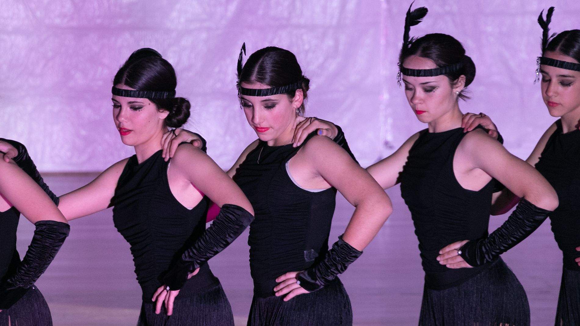 Imágenes de la exhibición del Club Patín Huesca. Foto Estela Alcay