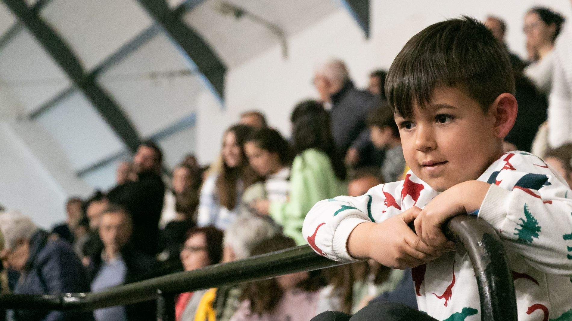 Imágenes de la exhibición del Club Patín Huesca. Foto Estela Alcay