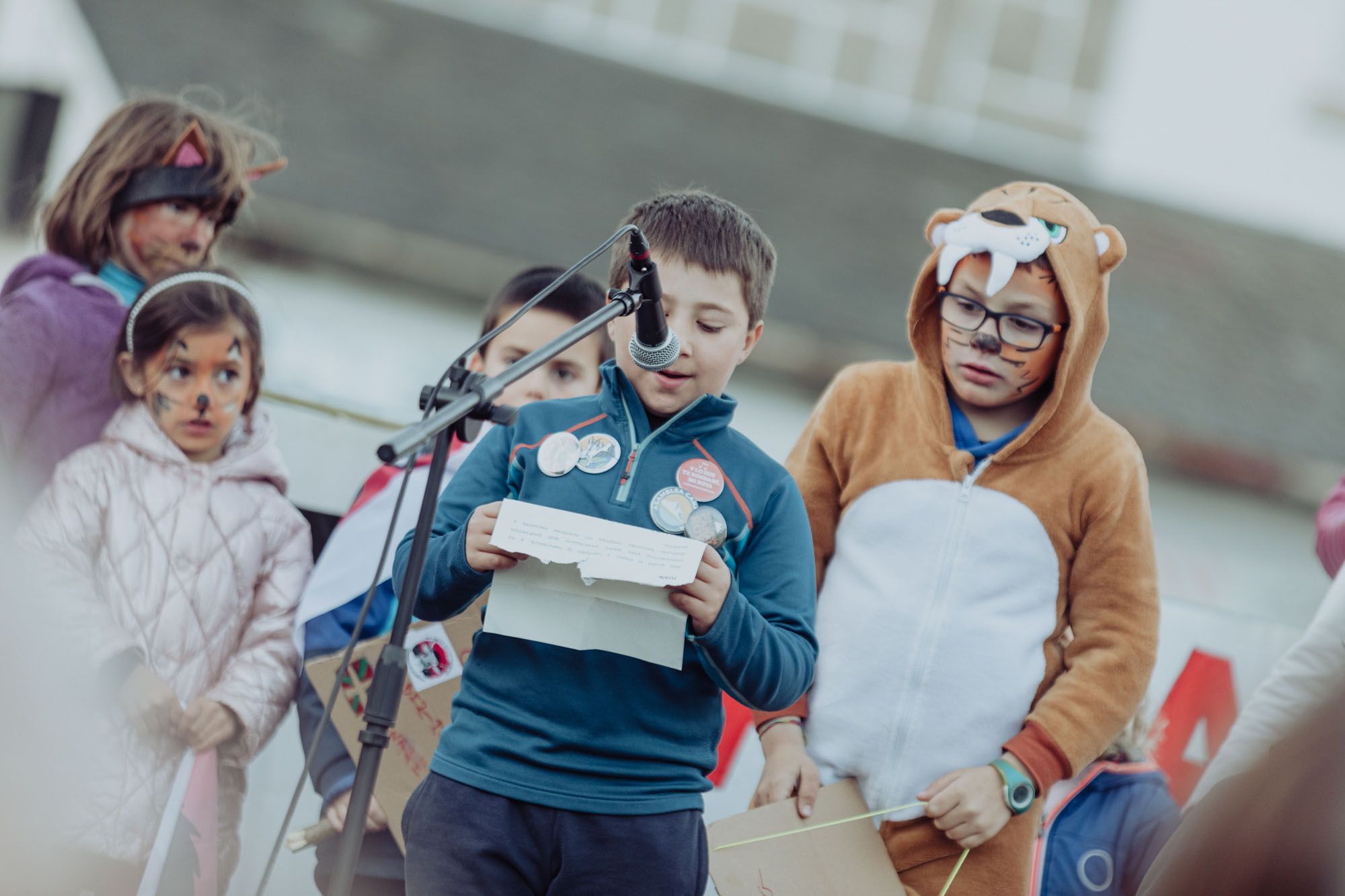 Manifestación celebrada en Jaca en contra de la unión de estaciones por Canal Roya. Foto: Ojos Pirenaicos