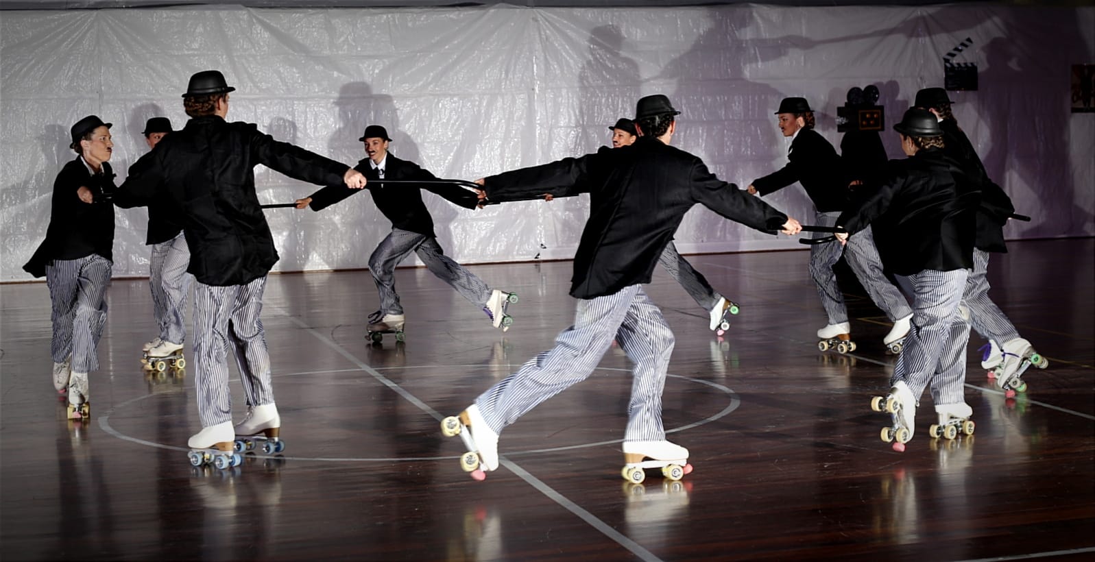Imágenes de la Exhibición del Club Patín Huesca. Foto David Negredo 