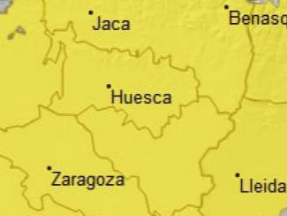 Riesgo de tormentas y granizo este miércoles en Huesca