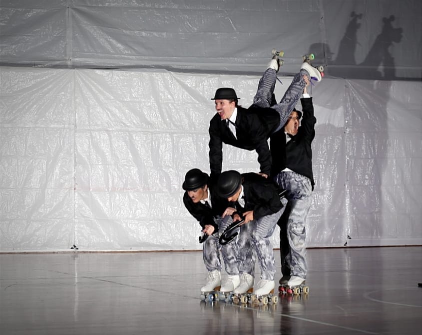 Imágenes de la Exhibición del Club Patín Huesca. Foto David Negredo 