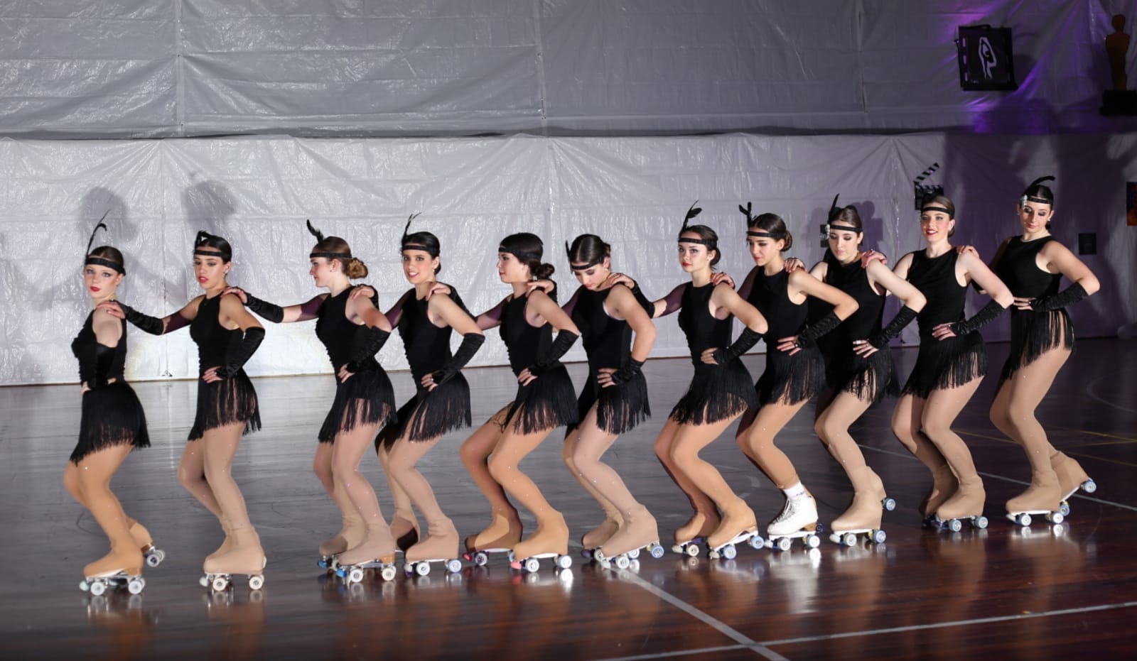 Imágenes de la Exhibición del Club Patín Huesca. Foto David Negredo 