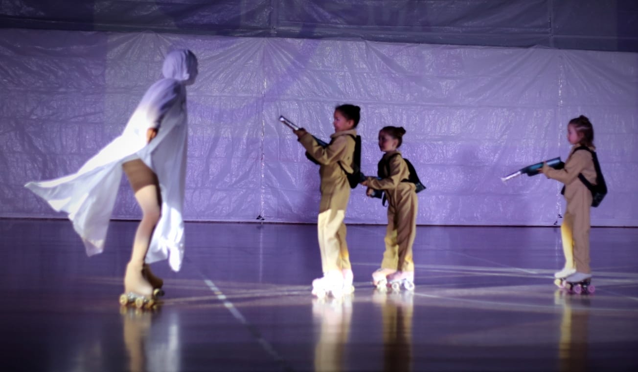 Imágenes de la Exhibición del Club Patín Huesca. Foto David Negredo 