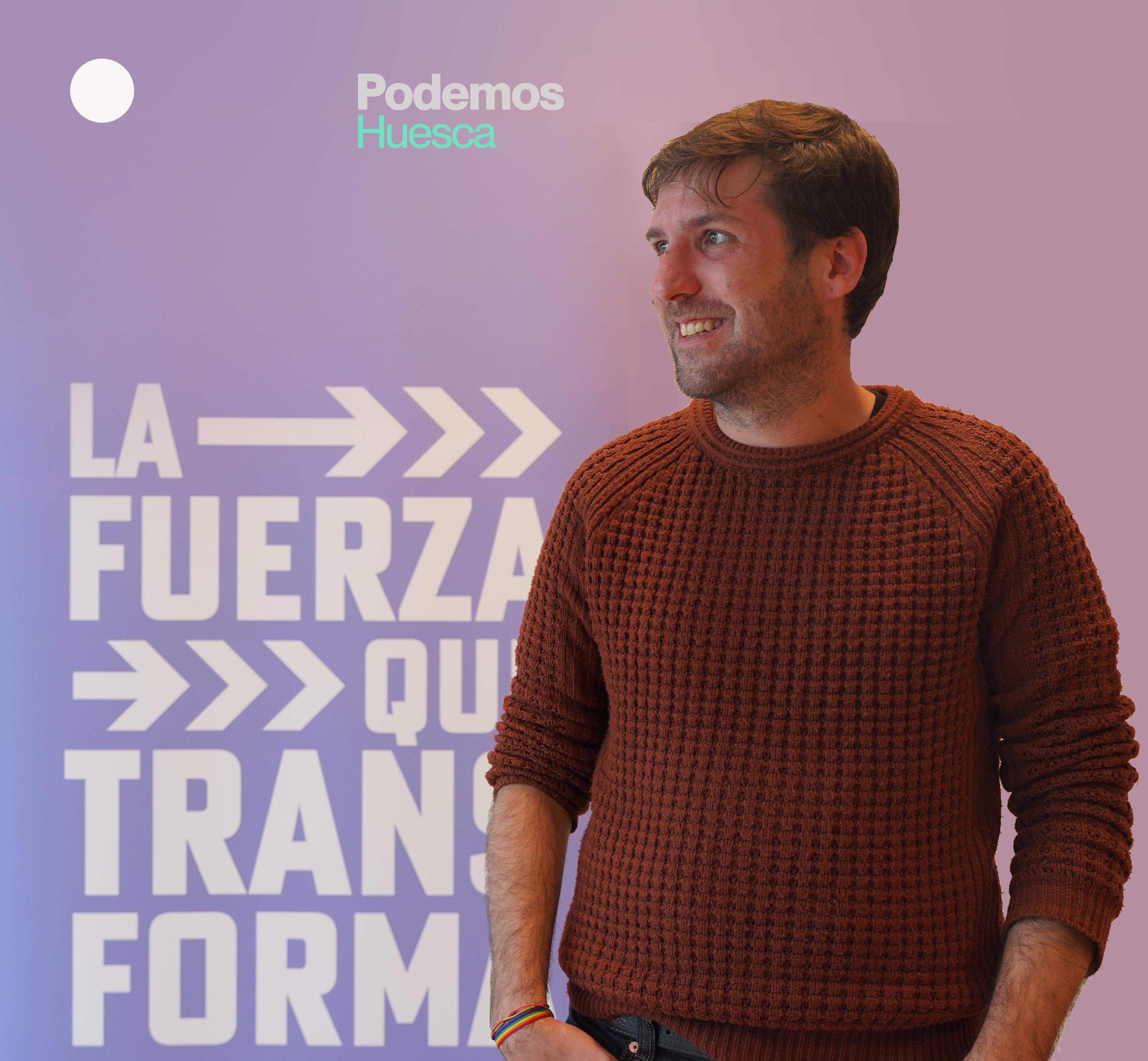 Guillermo Boix, candidato de Podemos Huesca