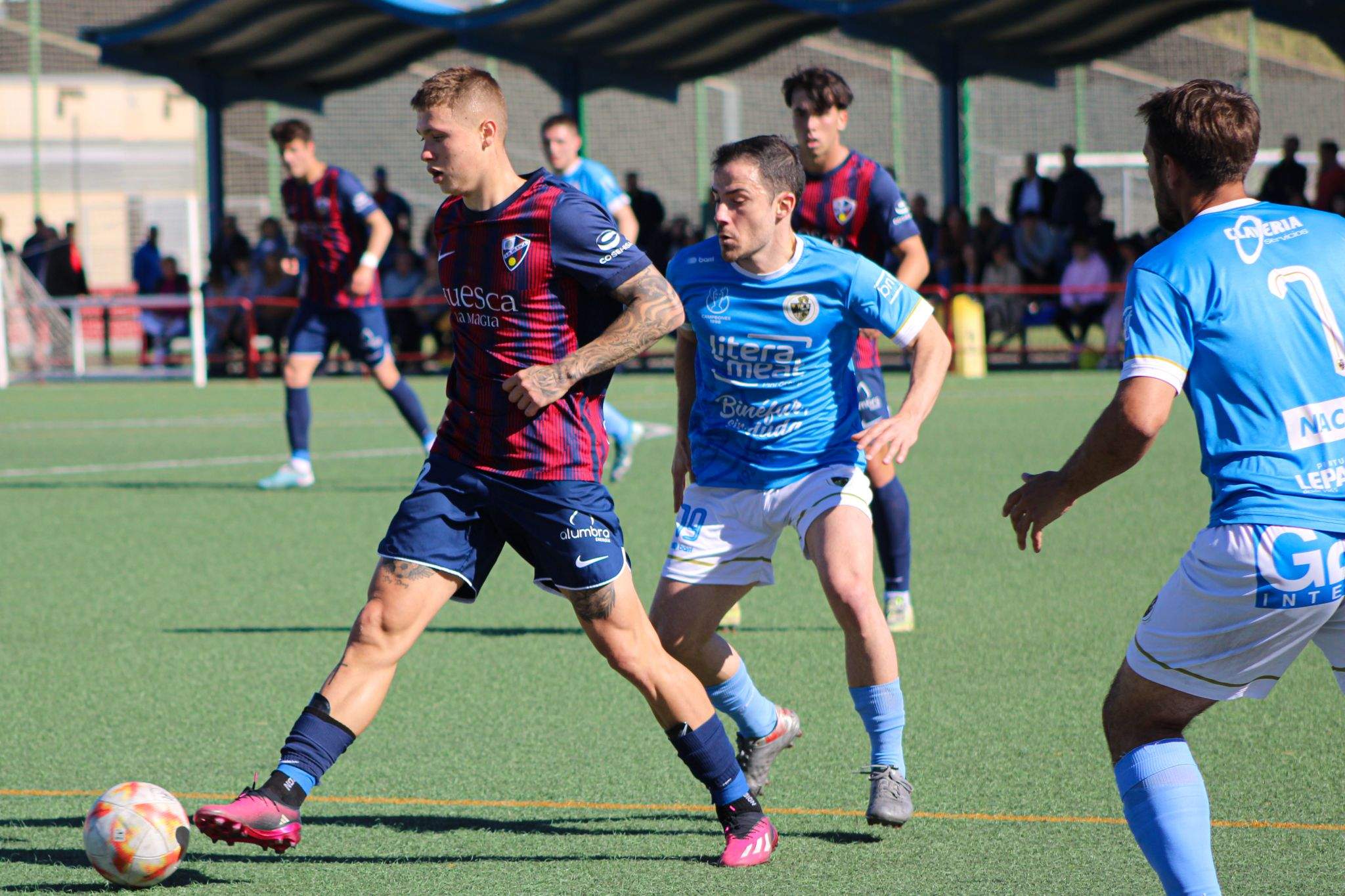 Huesca B 2-1 CD Binéfar disputado este domingo en San Jorge. Foto: SD Huesca