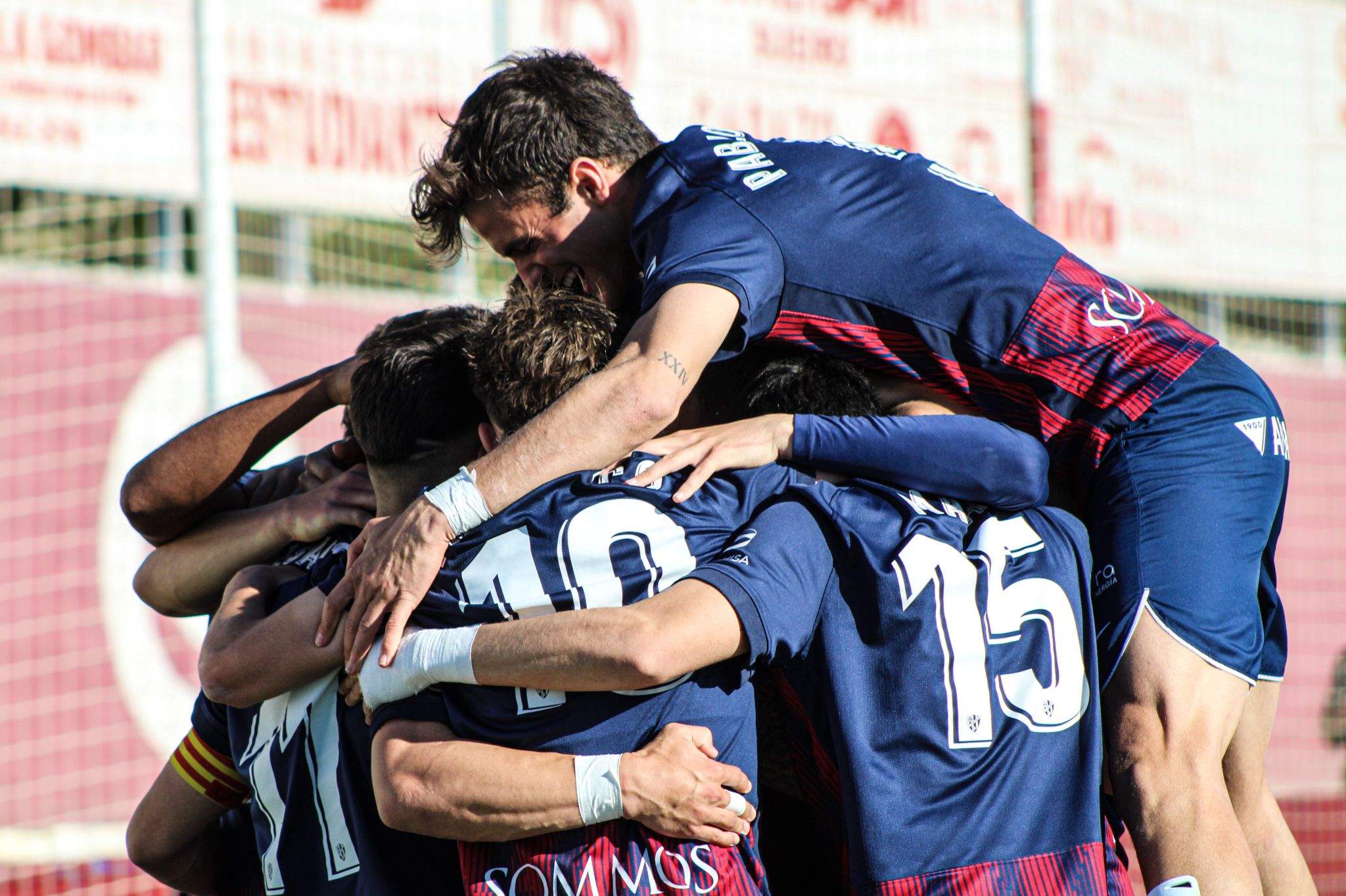 Huesca B 2-1 CD Binéfar disputado este domingo en San Jorge. Foto: SD Huesca