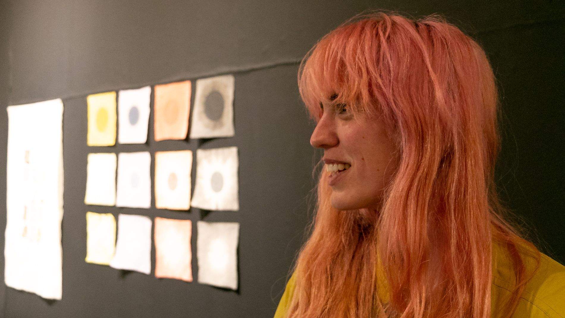  Silvia Cored Orús, en la inauguración de la exposición. Foto Estela Alcay