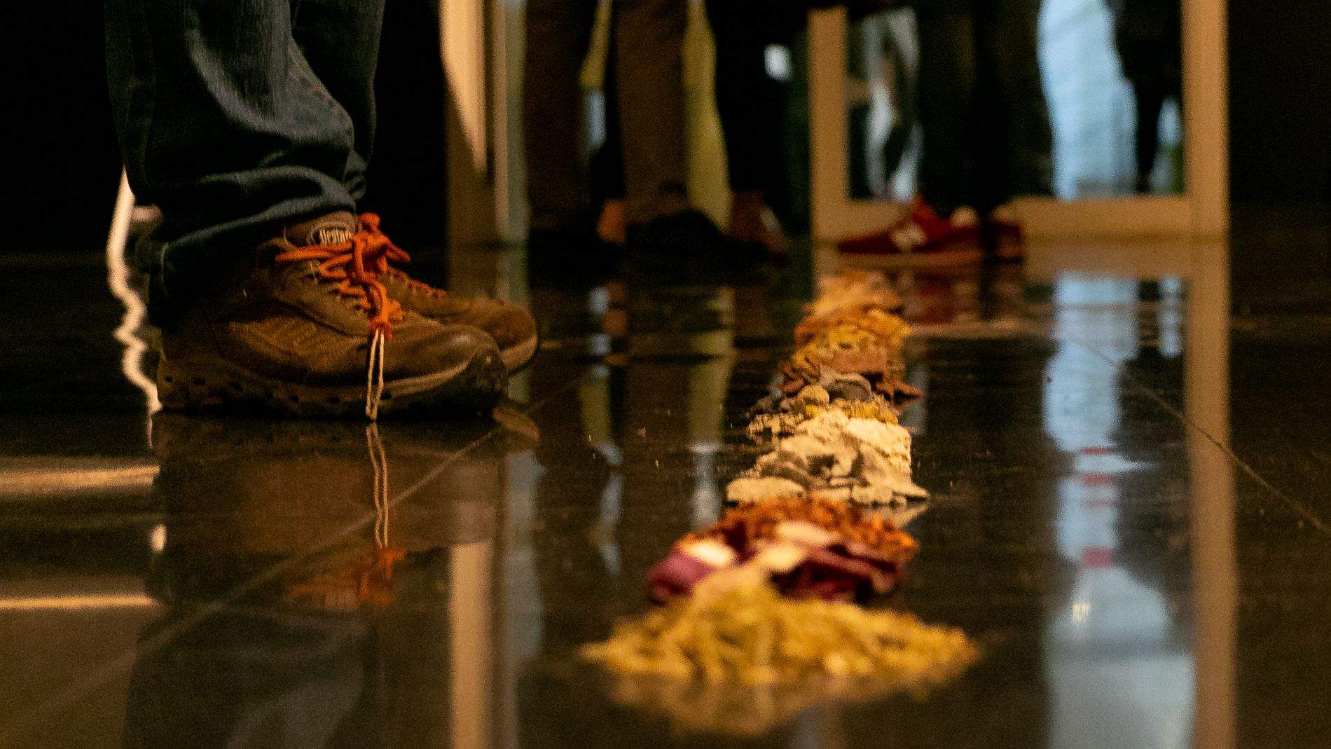 Imágenes de la exposición Cromatografías del Ser de Silvia Cored. Foto Estela Alcay