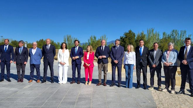 Miembros de la candidatura autonómica del PP por la provincia de Huesca.