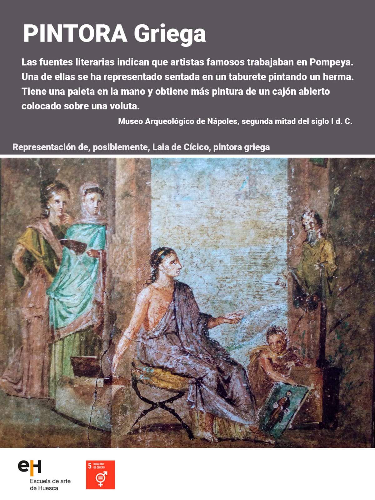 Exposición en la Escuela de Arte con motivo del Día Mundial del Arte