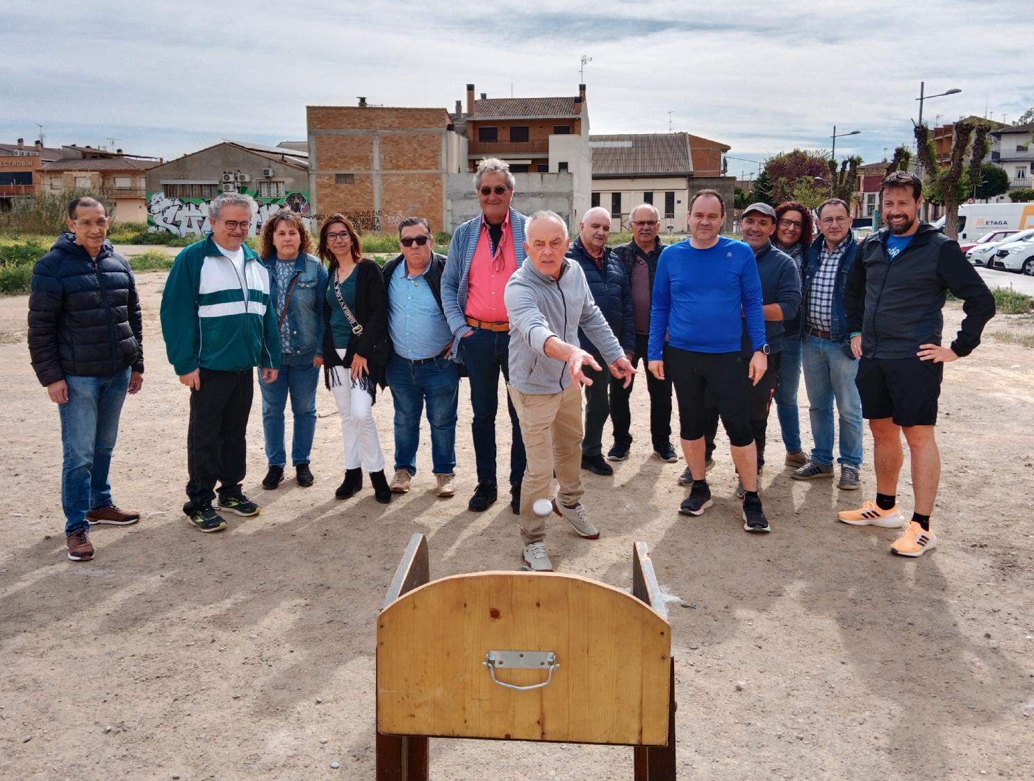 Un momento de la competición en Binéfar.