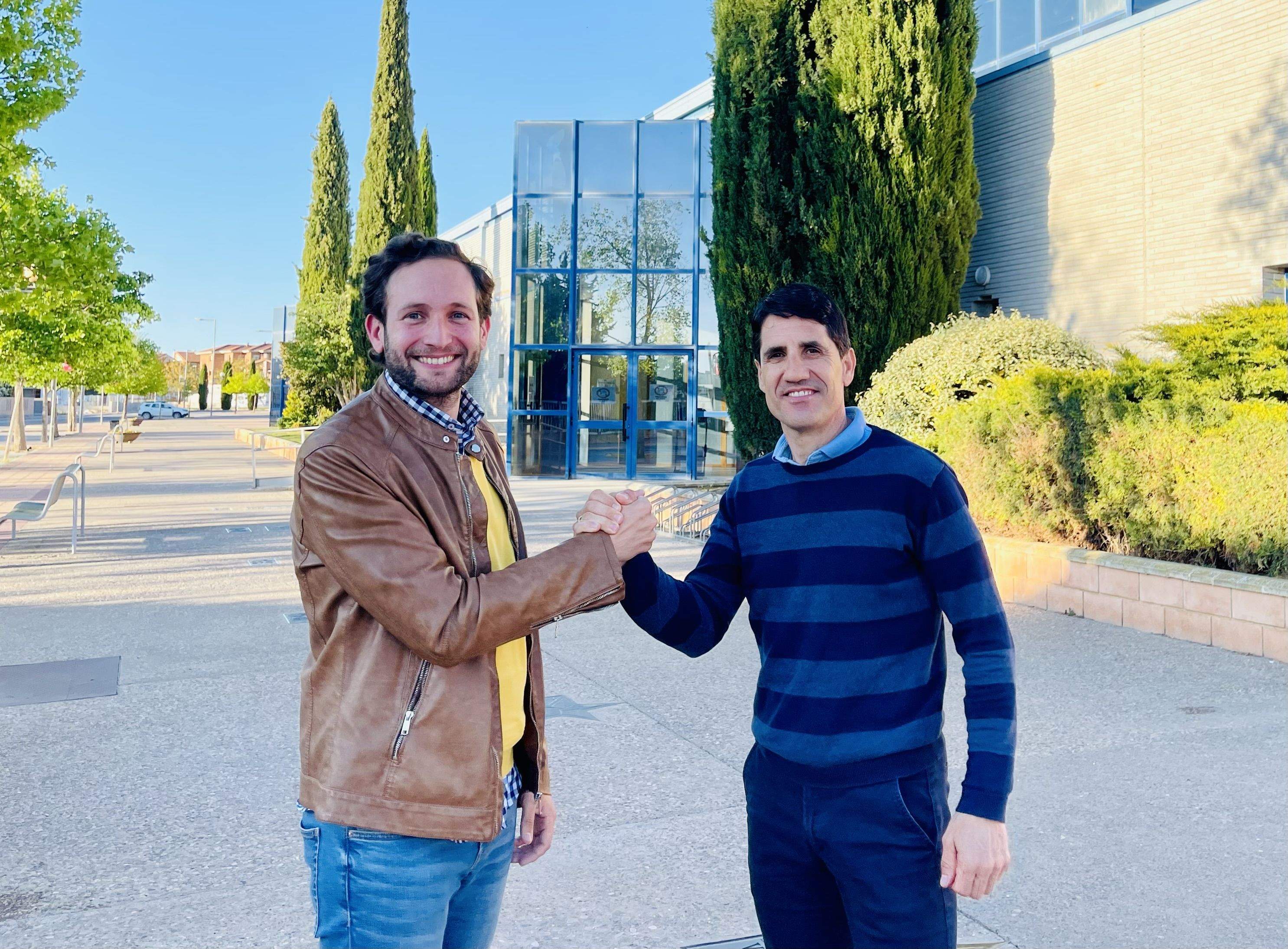 Isaac Claver y Eliseo Martín, alcalde y concejal de Deportes en Monzón en la pasada legislatura.