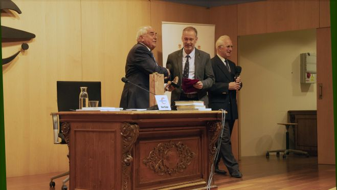 El coronel Matilla y el coronel Marqueta, con el general Alejandre El coronel Matilla y el coronel Marqueta, con el general Alejandre