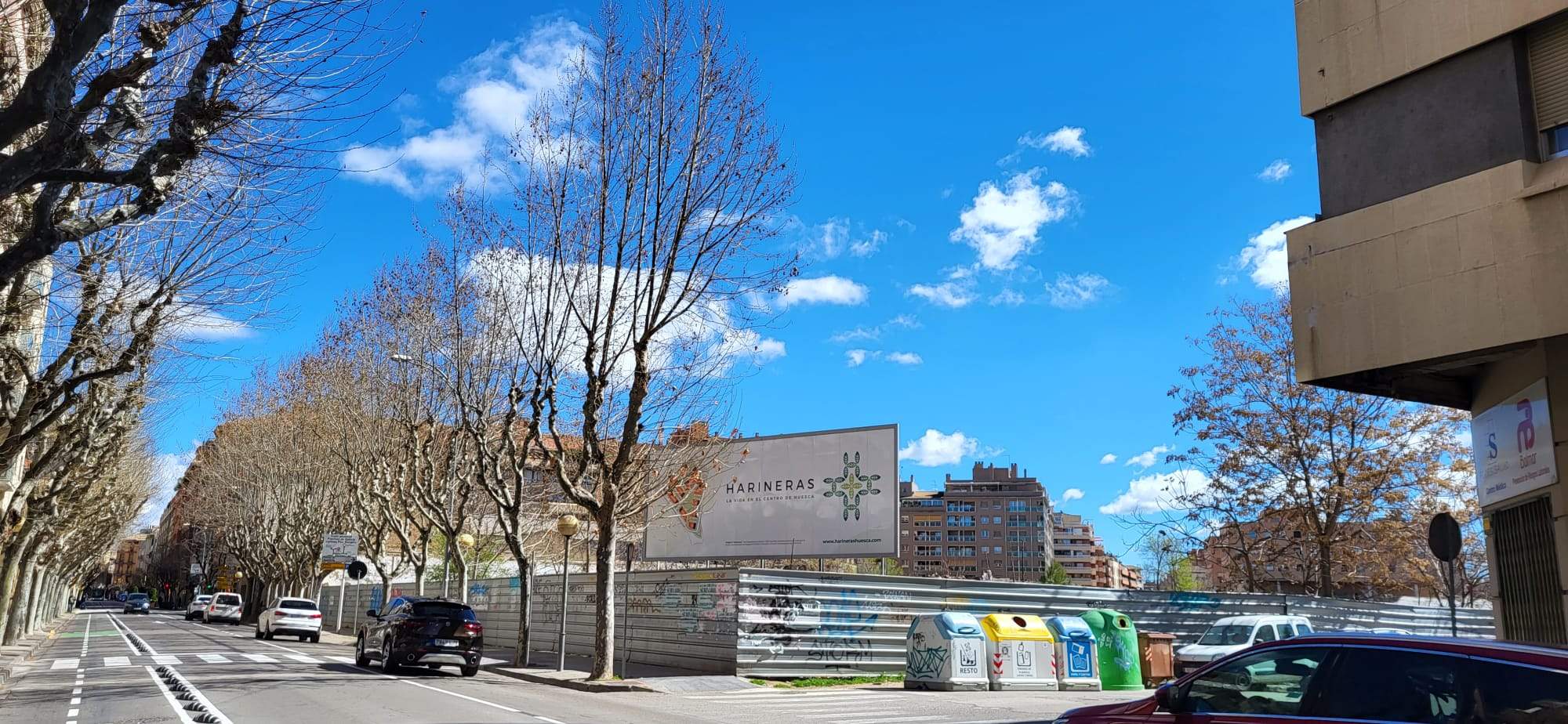 Polígono de las Harineras de Huesca antes de comenzar los derribos para la urbanización