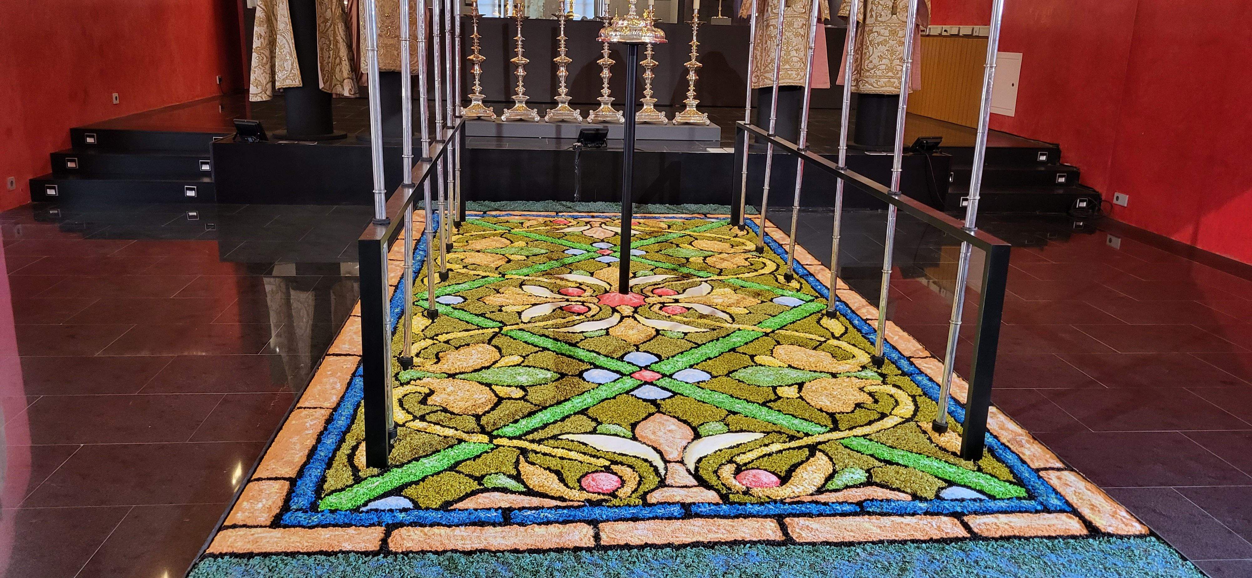 Alfombra de Tamarite. Museo Diocesano de Huesca. Foto Myriam Martínez