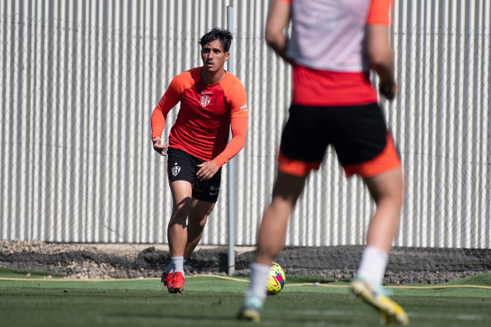 Vilarrasa jugador del Huesca en un momento del entrenamiento. Foto: SD Huesca