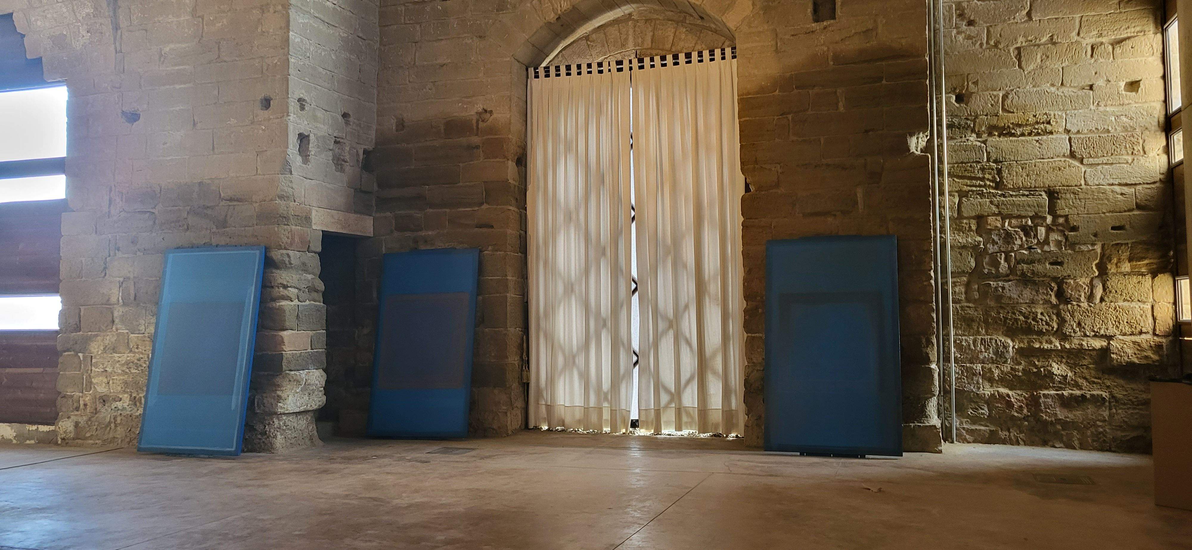 Imágenes de la donación de Miguel Ángel Lahoz a Fraga. Foto Myriam Martínez