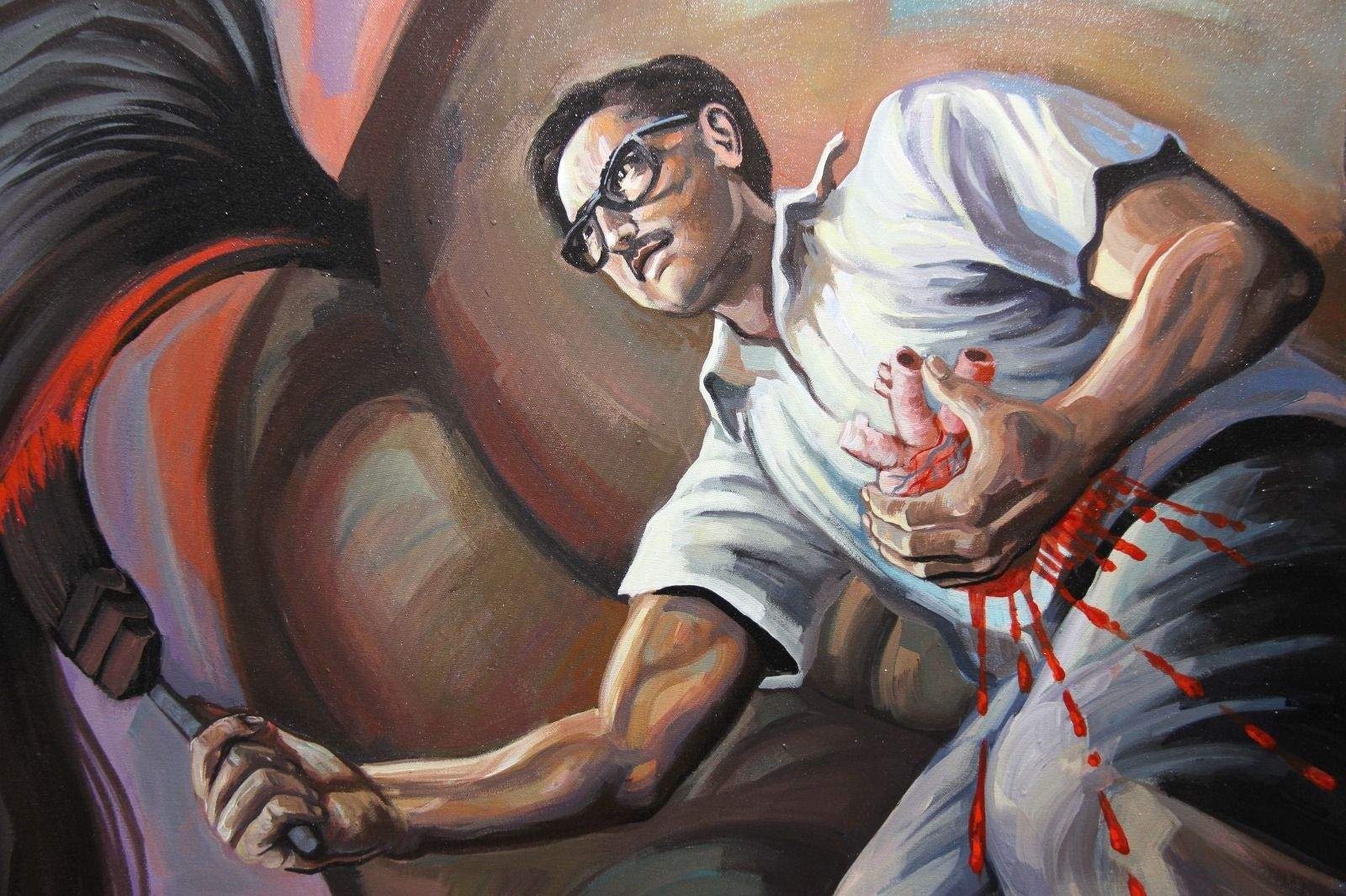 Detalle mural.100 años de muralismo mexicano. Galería IKE´RI   Claudia Ángeles  5. Foto Carlos Neofato