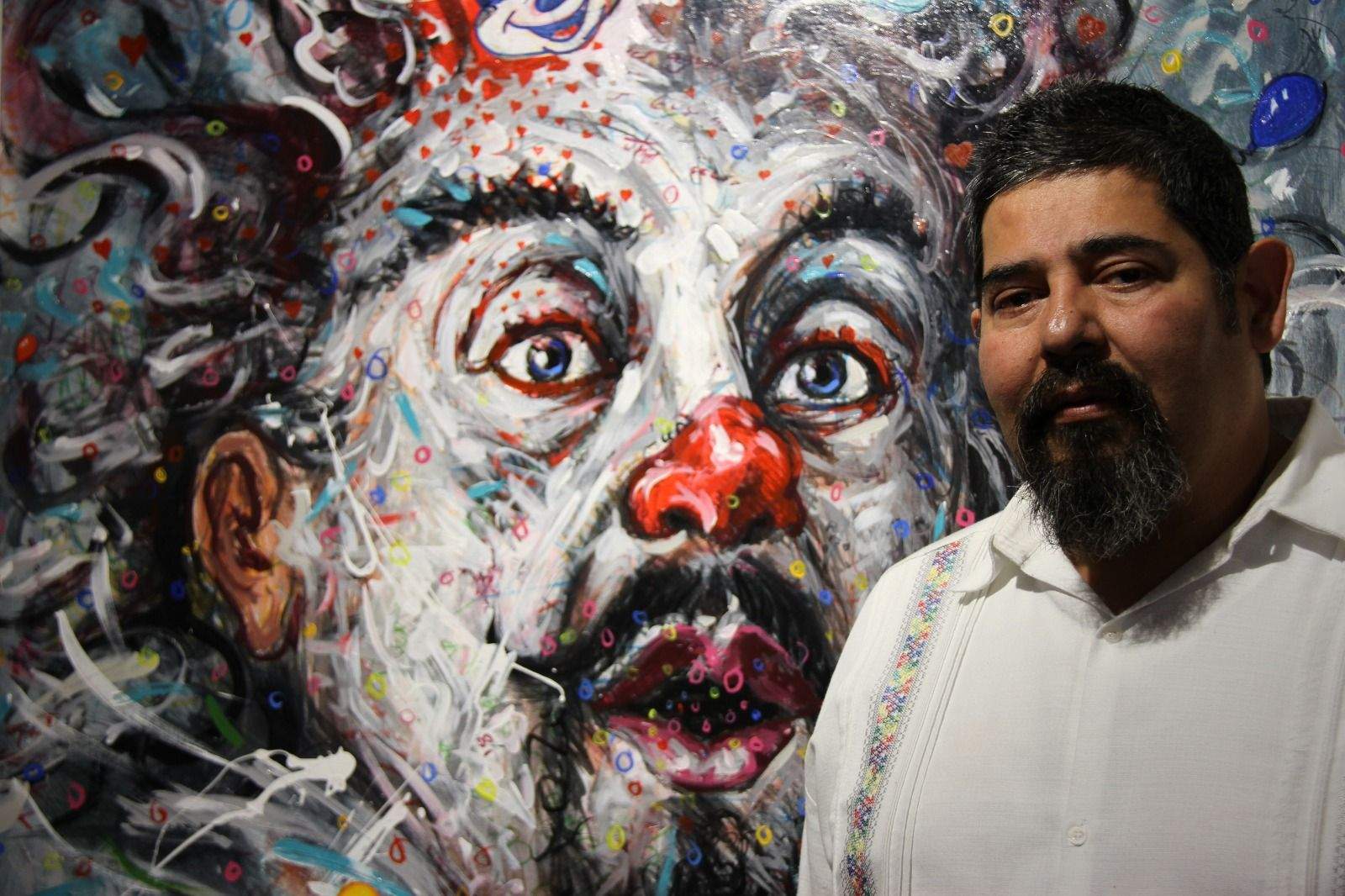 José Luis Malo, muralista mexicano. Foto Carlos Neofato