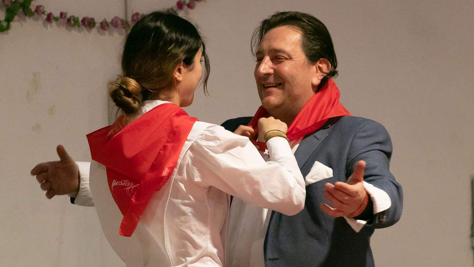 Fiestas del barrio de San Lorenzo 2023. Presentación de las mairalesas y los mayorales. Foto Estela Alcay