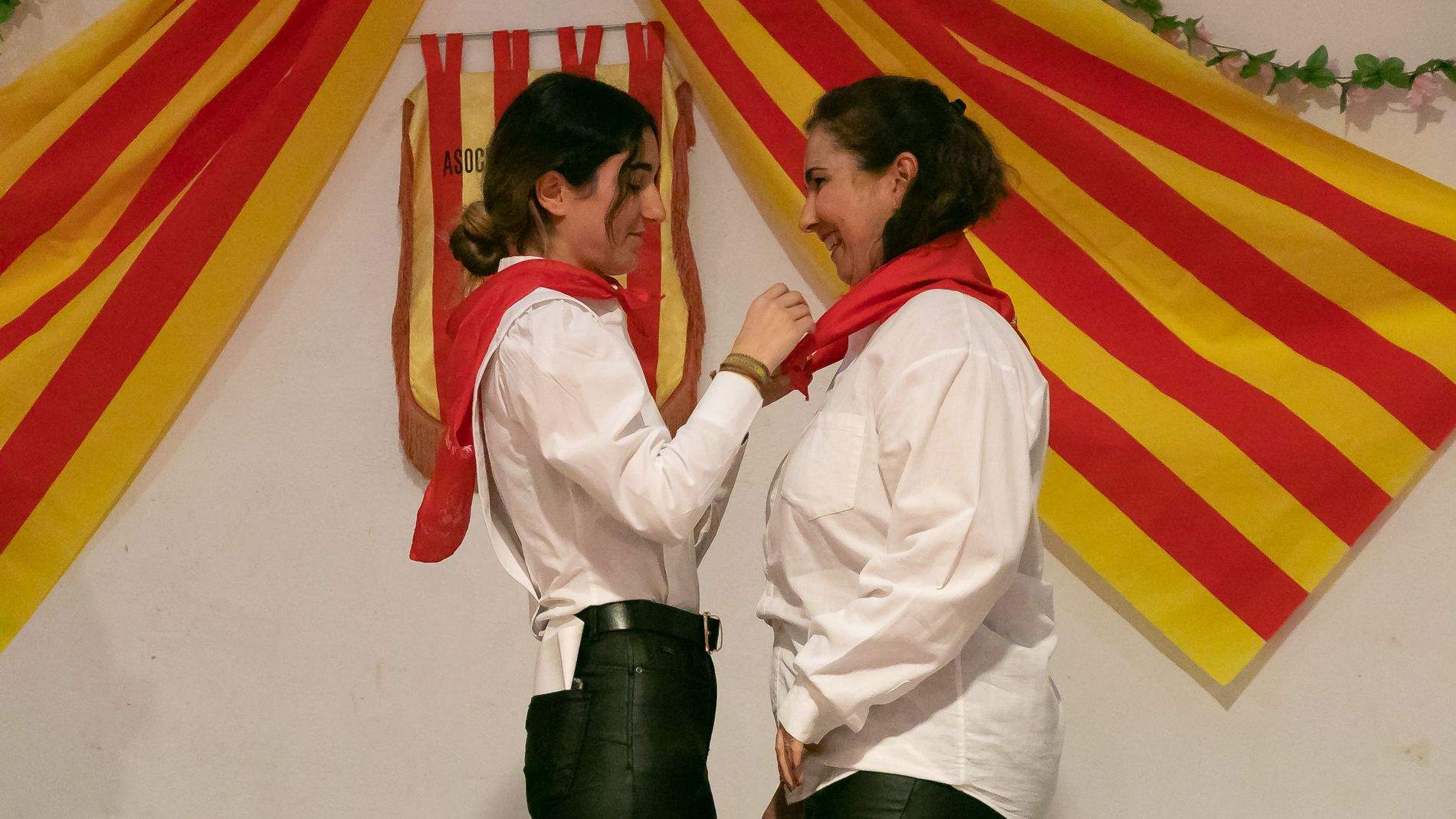 Fiestas del barrio de San Lorenzo 2023. Presentación de las mairalesas y los mayorales. Foto Estela Alcay