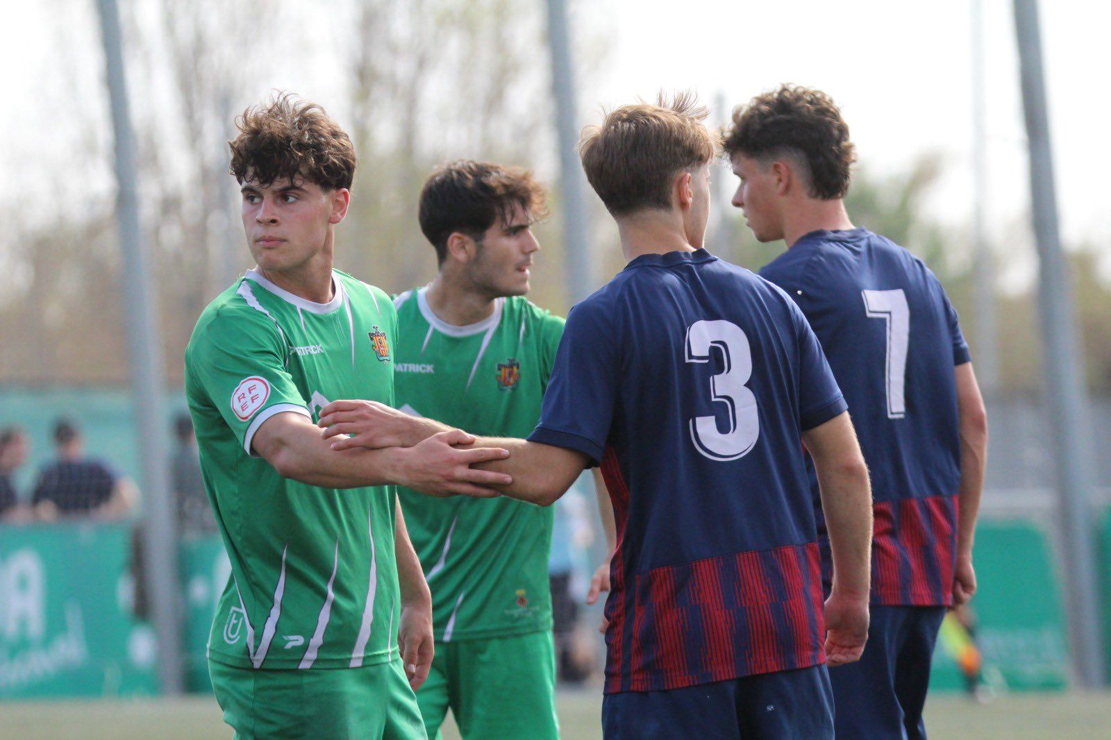 Un momento del partido entre el Cornellà y el Huesca. Foto: UE Cornellà