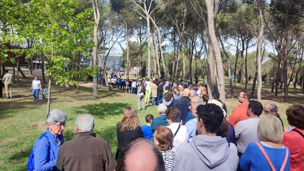 Celebración en Huesca de la fiesta de San Jorge en el cerro