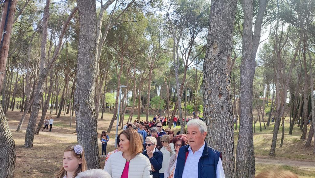 Celebración en Huesca de la fiesta de San Jorge en el cerro