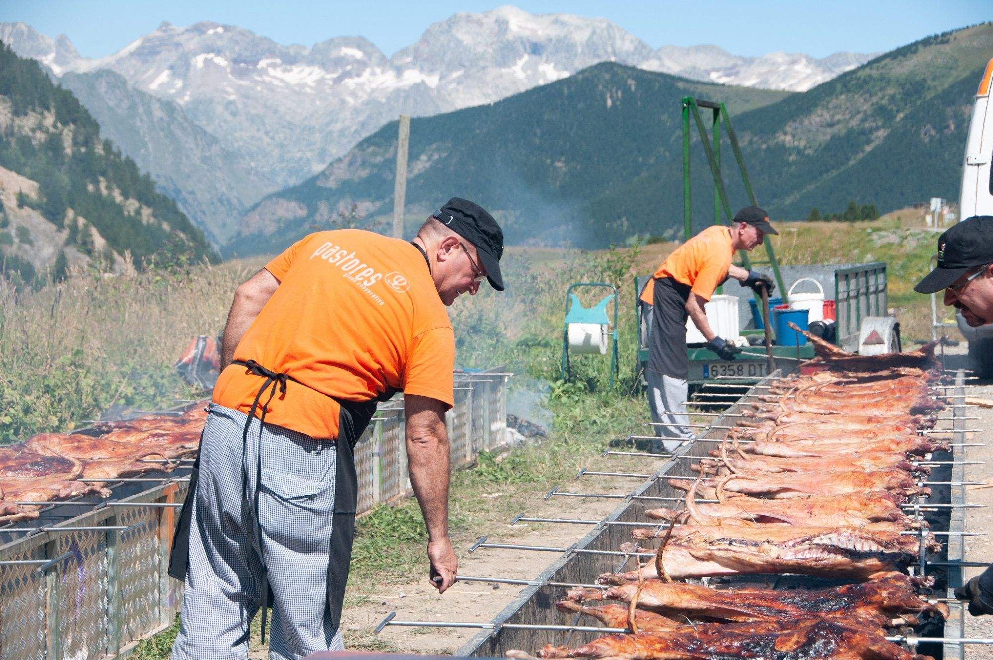 Magnífico espeto en Cerler de una edición anterior.