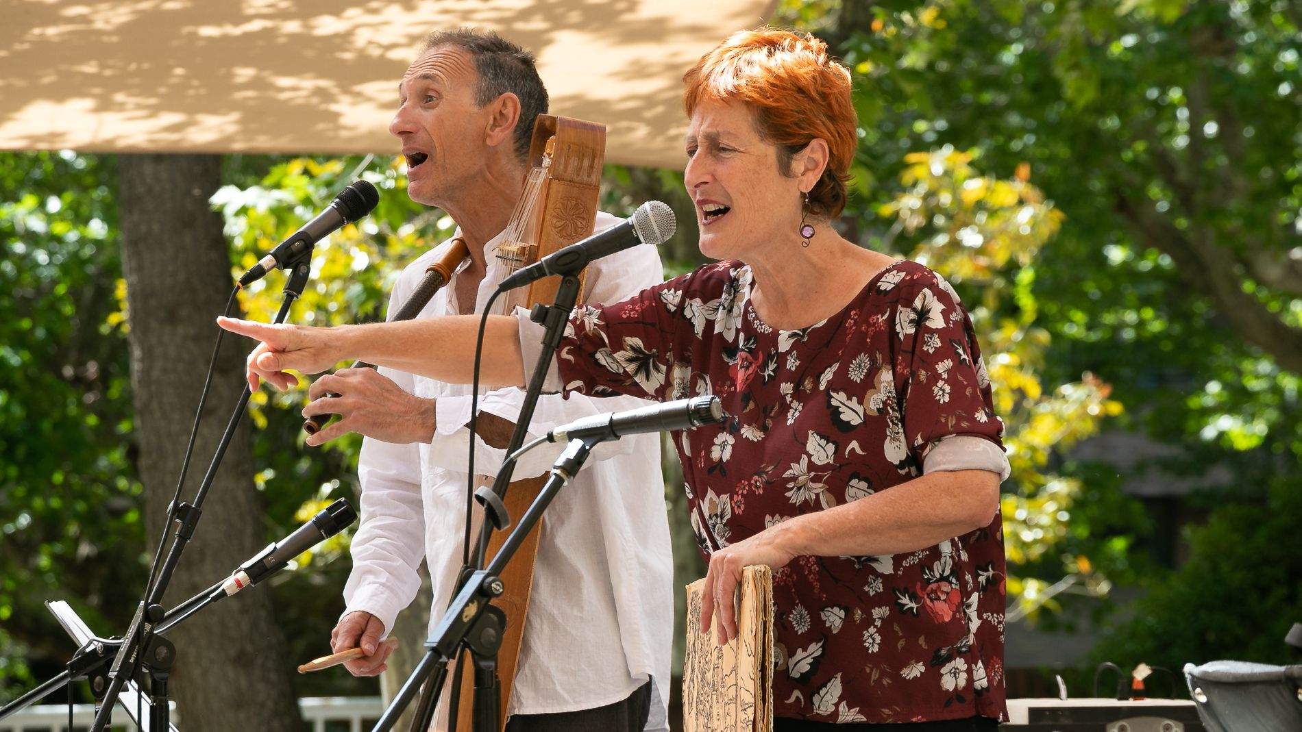 Actuación de La Chaminera en Huesca. Foto Estela Alcay