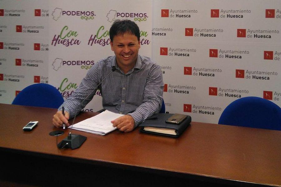 Óscar Sipán, concejal de Con Huesca Podemos Equo