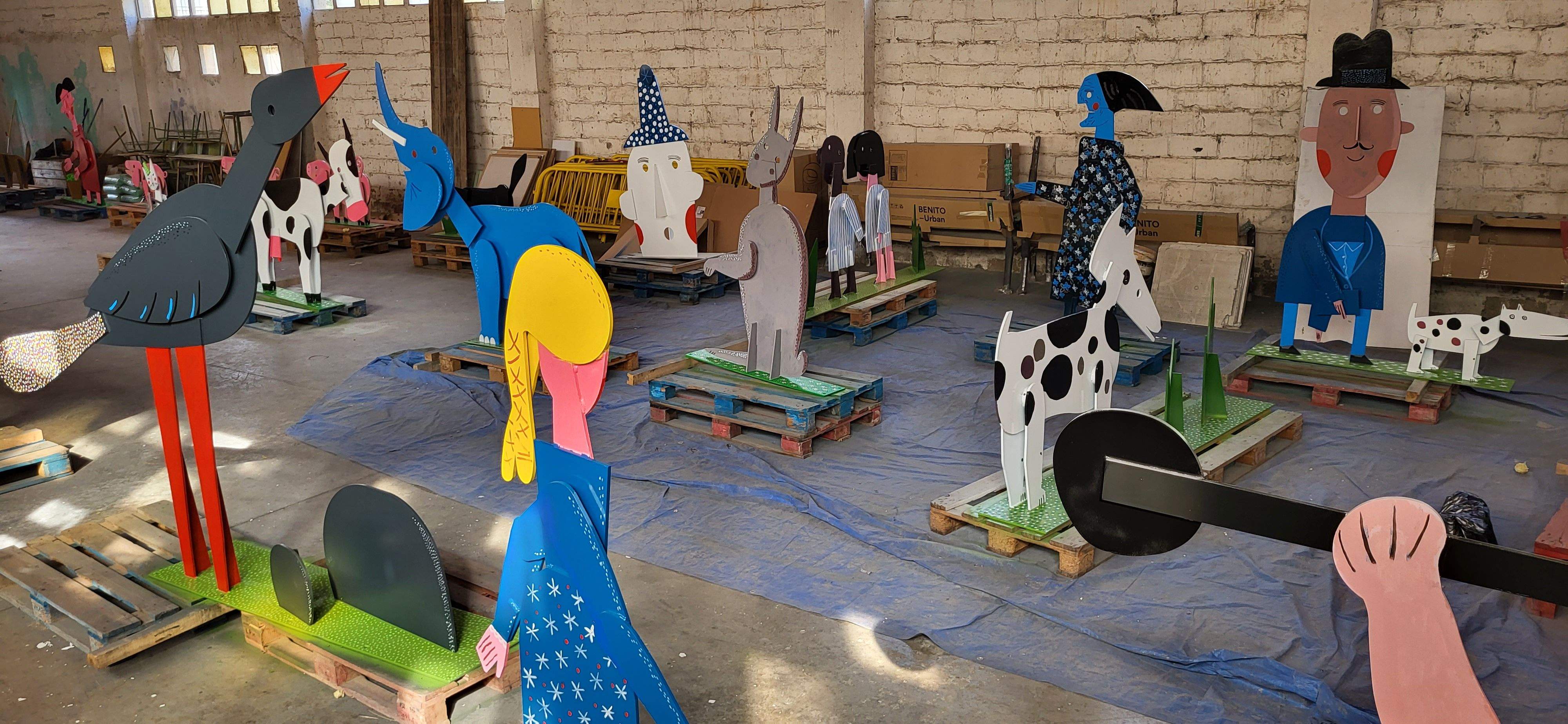  Figuras del Bosque Ilustrado de Antonio Santos. Foto: Mercedes Manterola