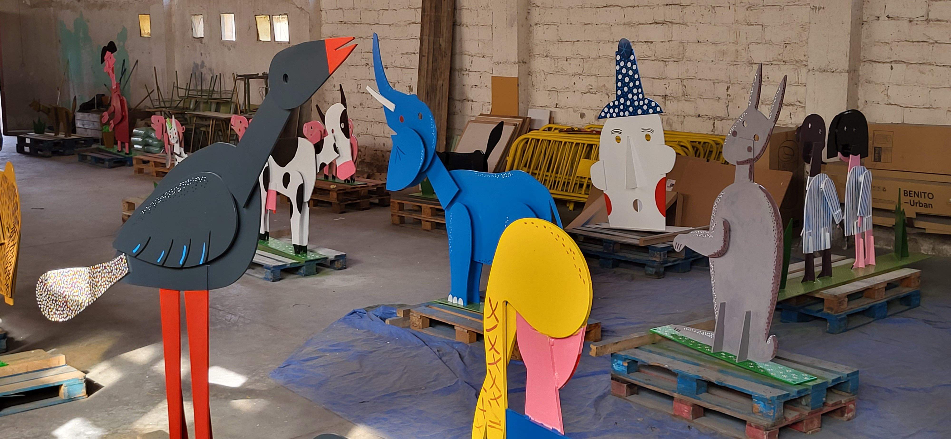  Figuras del Bosque Ilustrado de Antonio Santos. Foto: Mercedes Manterola