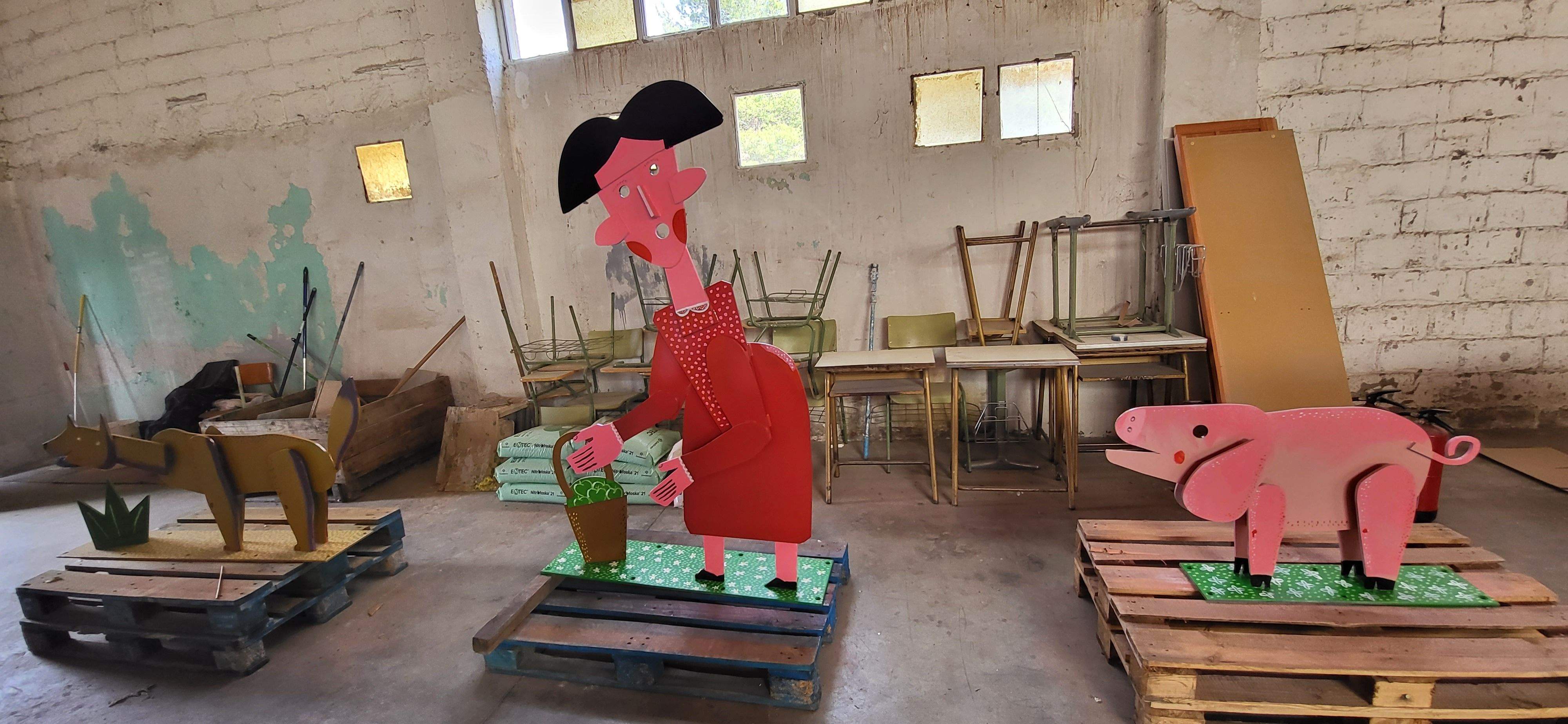  Figuras del Bosque Ilustrado de Antonio Santos. Foto: Mercedes Manterola