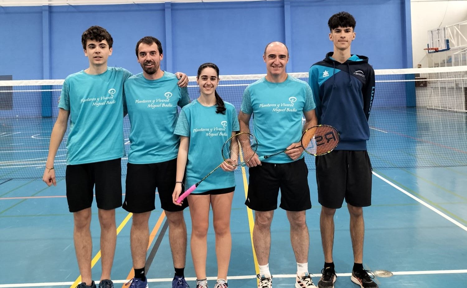 Hugo Montiu, Jorge Sampietro, Jara Marco, Eduardo Marco y Diego Nieto.