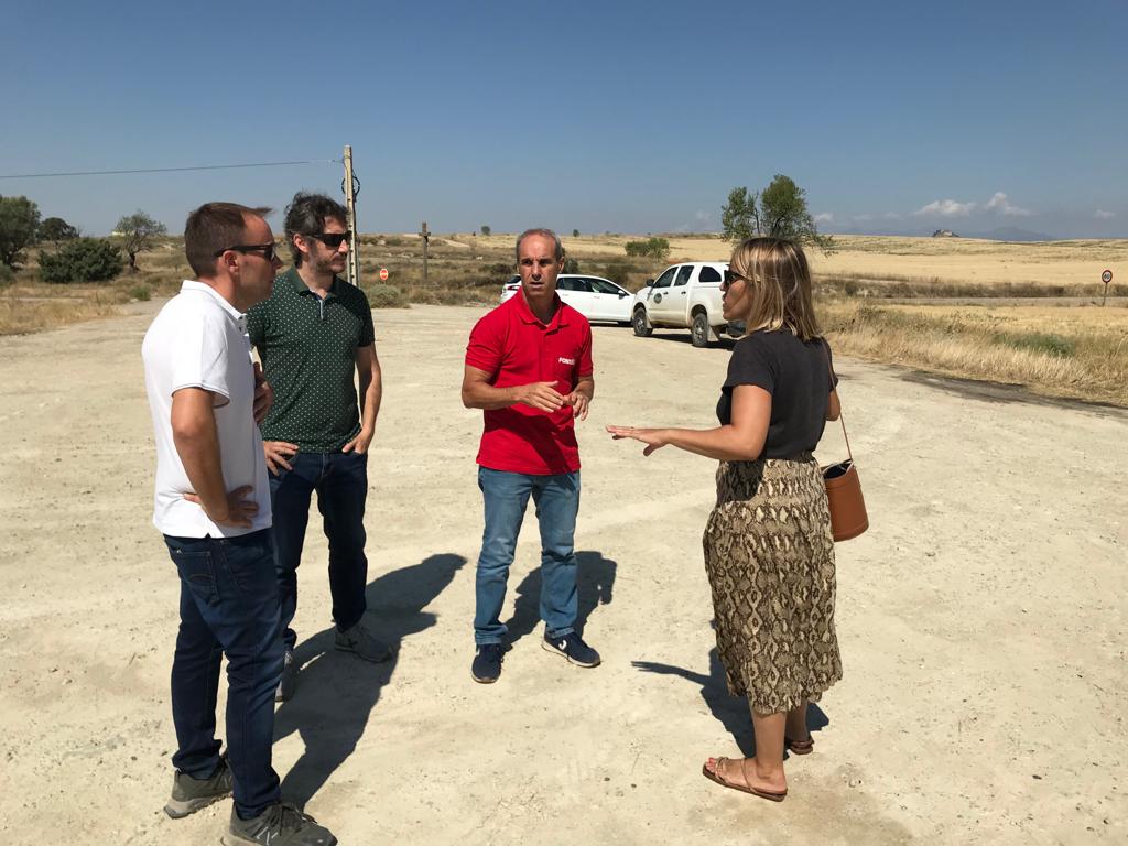 Reunión en los terrenos donde se celebrará Demoferma.