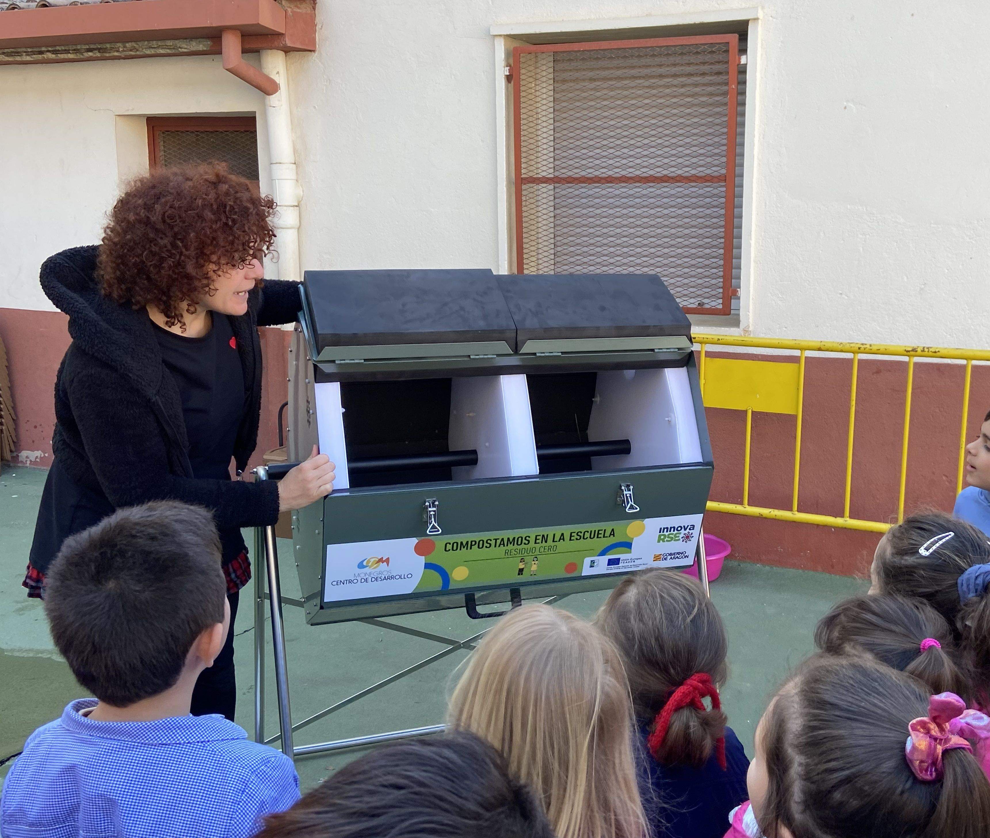 Proyecto piloto Compostamos en las escuelas de Monegros