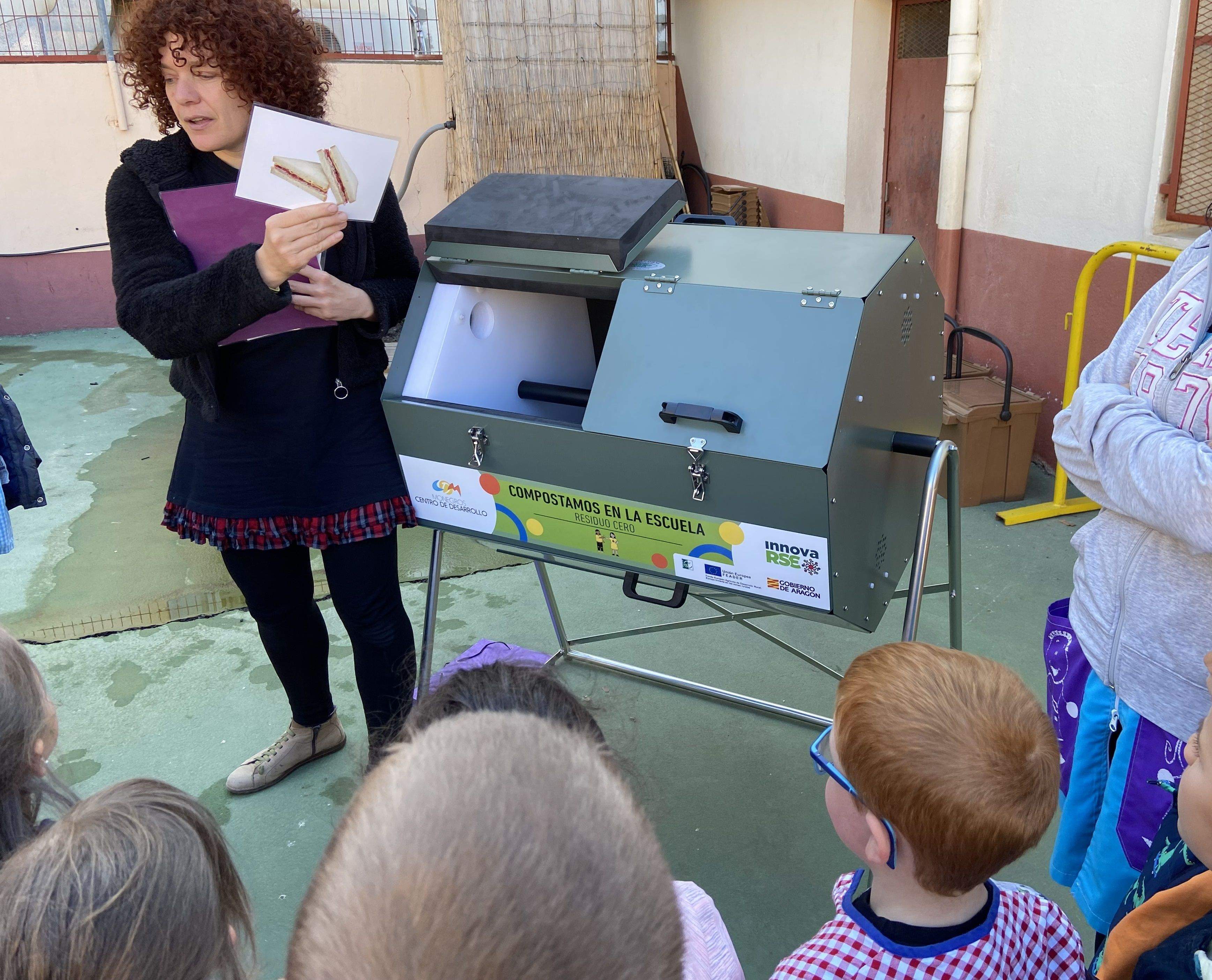 Proyecto piloto Compostamos en las escuelas de Monegros