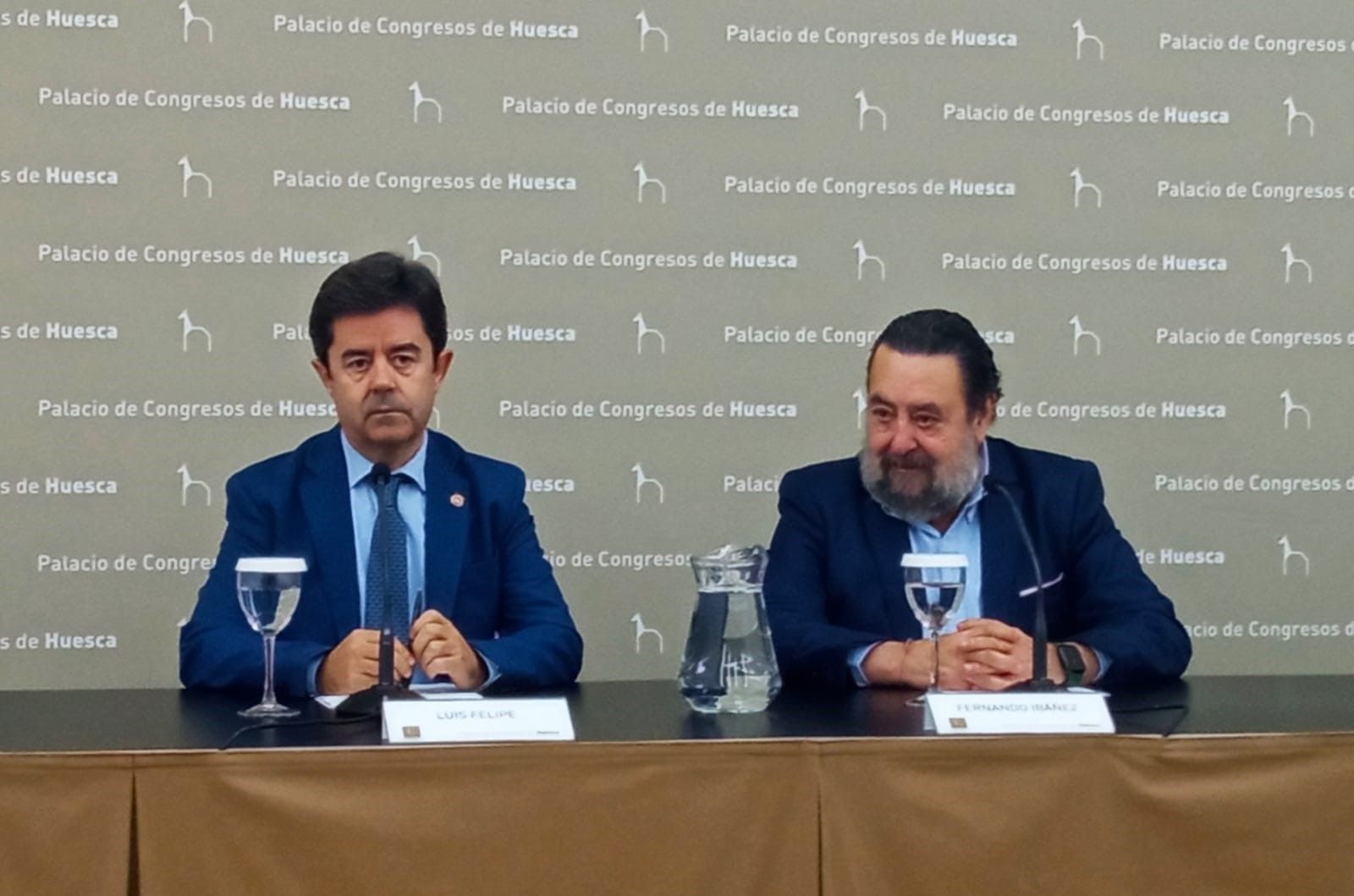 Luis Felipe y Fernando Ibáñez en la presentación del Simposium Nacional de Alumbrado.